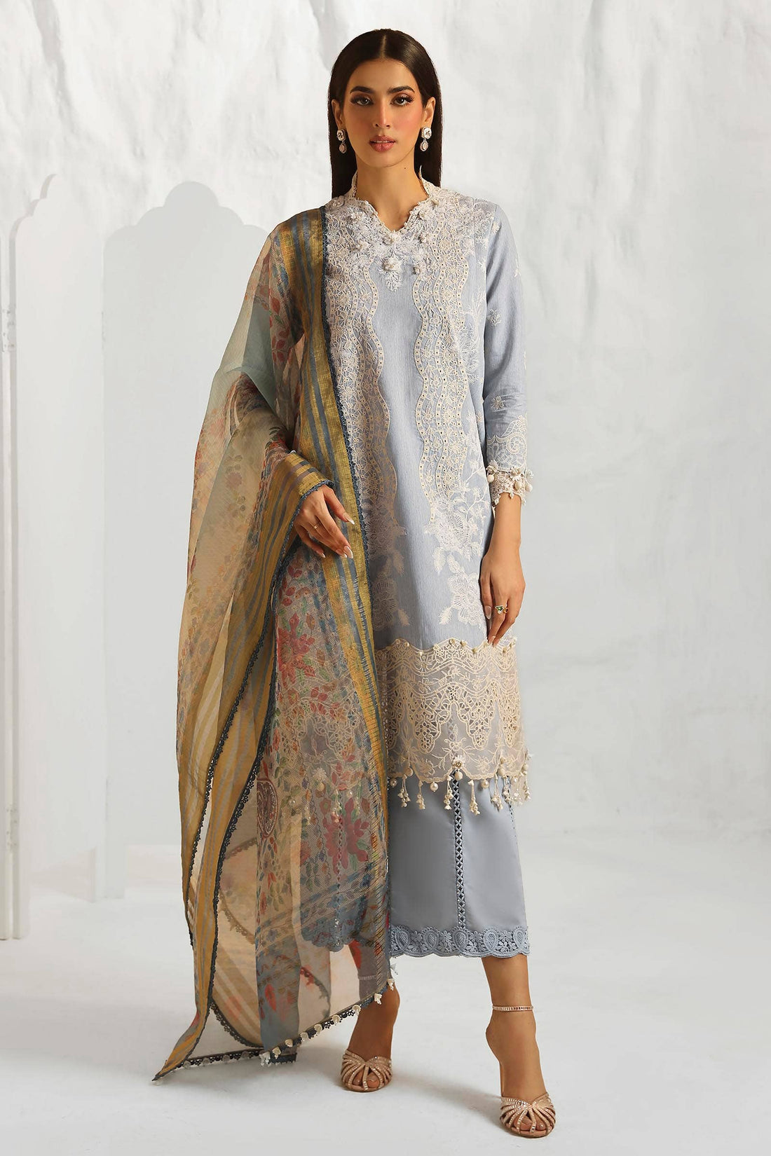 Sana Safinaz | Muzlin Summer 24 | 013B-DH - Luxury -  Libasekhas