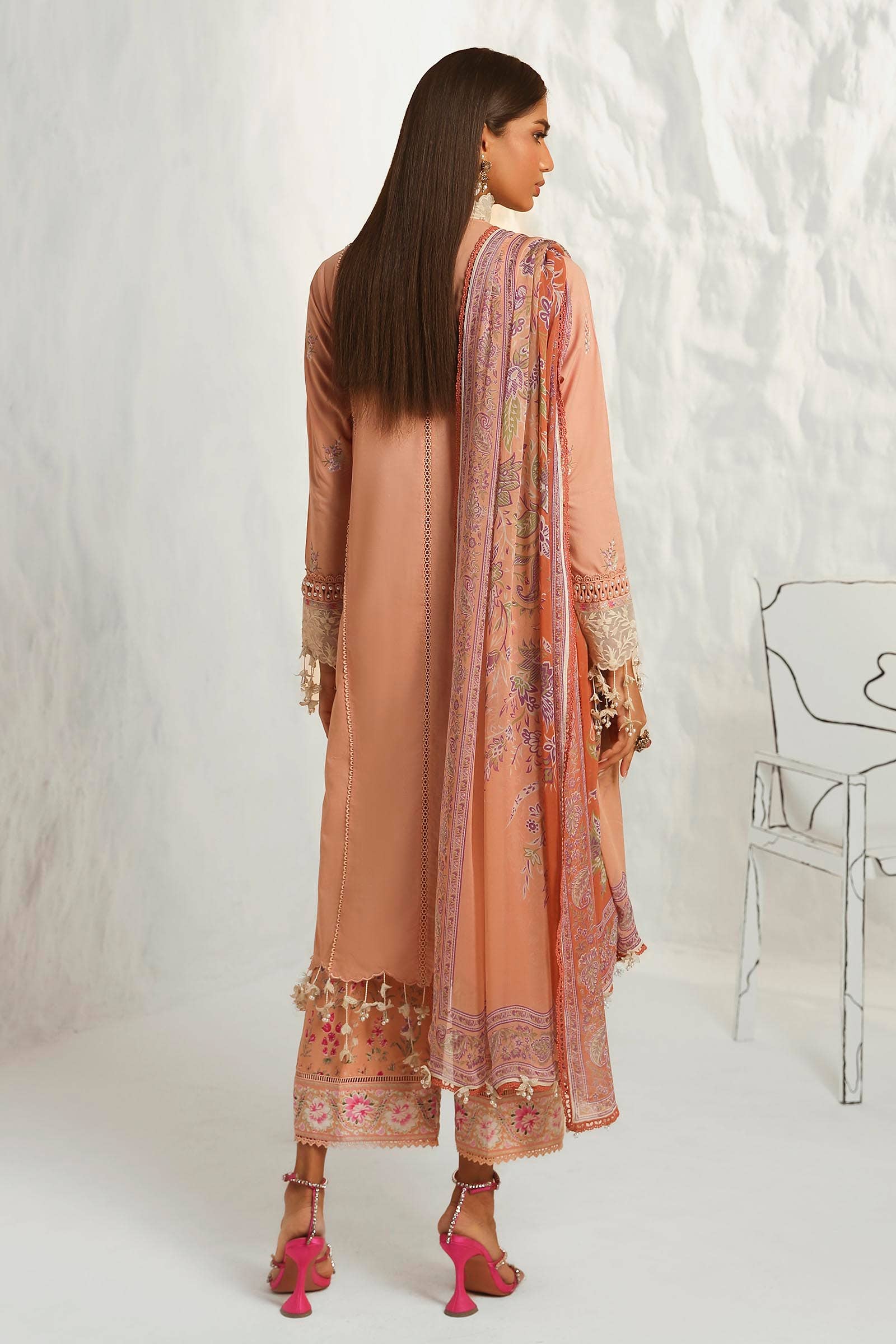 Sana Safinaz | Muzlin Summer 24 | 014B-CJ - by - Libasekhas UK - Registered Vendor of : Sana Safinaz - 100% Original Designer Dresss