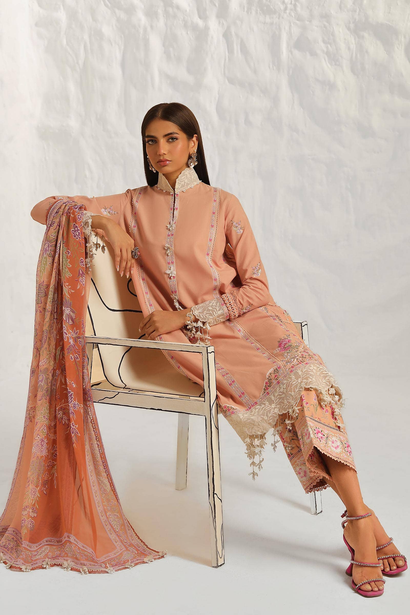 Sana Safinaz | Muzlin Summer 24 | 014B-CJ - by - Libasekhas UK - Registered Vendor of : Sana Safinaz - 100% Original Designer Dresss