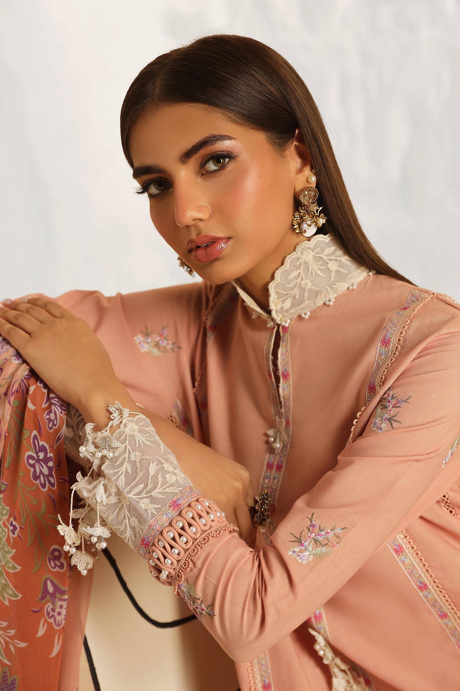 Sana Safinaz | Muzlin Summer 24 | 014B-CJ - by - Libasekhas UK - Registered Vendor of : Sana Safinaz - 100% Original Designer Dresss