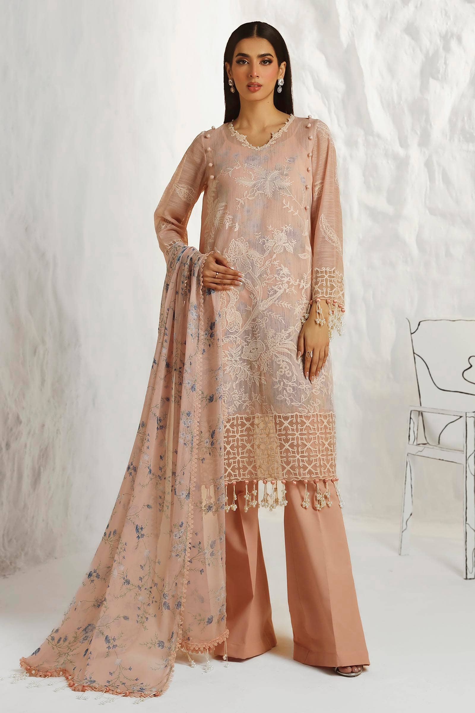 Sana Safinaz | Muzlin Summer 24 | 016B-CJ - by - Libasekhas UK - Registered Vendor of : Sana Safinaz - 100% Original Designer Dresss