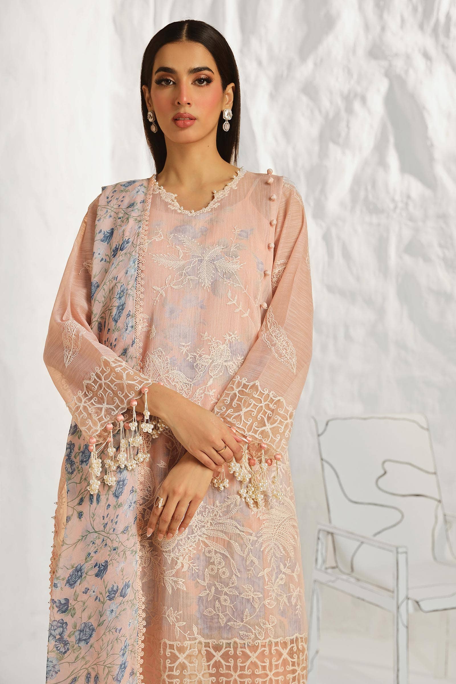 Sana Safinaz | Muzlin Summer 24 | 016B-CJ - by - Libasekhas UK - Registered Vendor of : Sana Safinaz - 100% Original Designer Dresss
