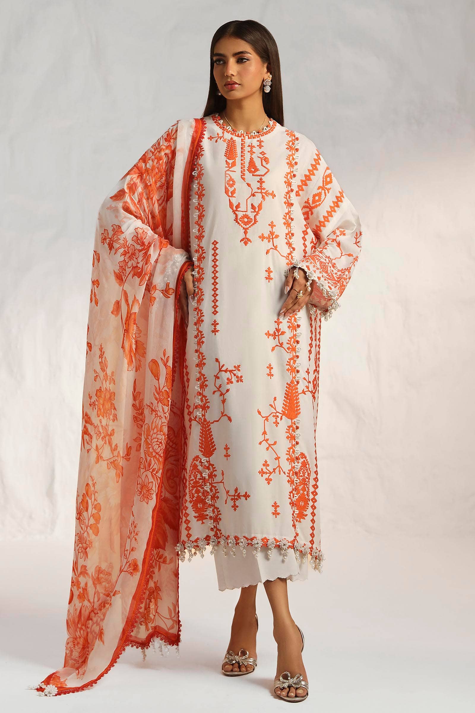 Sana Safinaz | Muzlin Summer 24 | 017B-CJ - by - Libasekhas UK - Registered Vendor of : Sana Safinaz - 100% Original Designer Dresss
