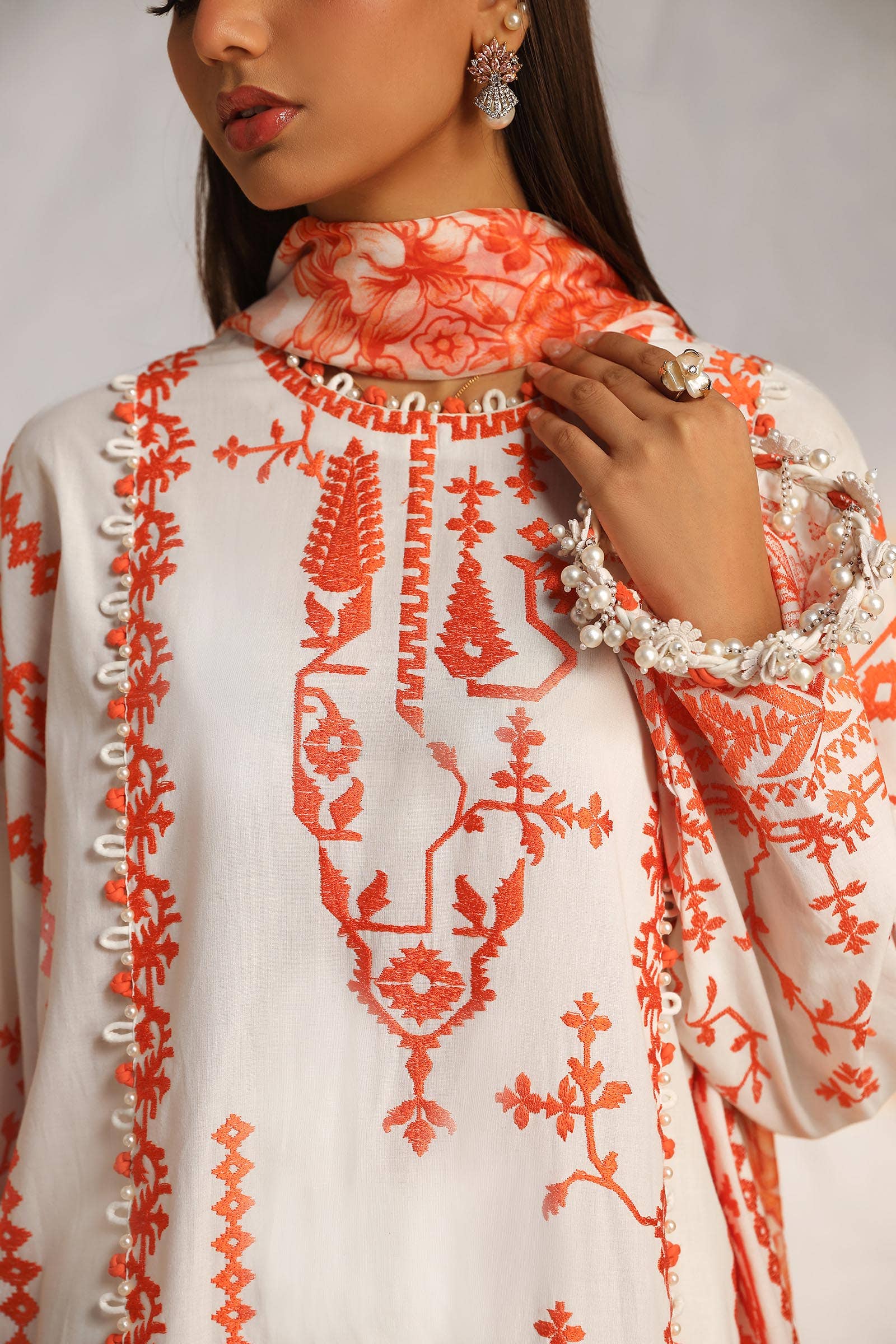 Sana Safinaz | Muzlin Summer 24 | 017B-CJ - by - Libasekhas UK - Registered Vendor of : Sana Safinaz - 100% Original Designer Dresss