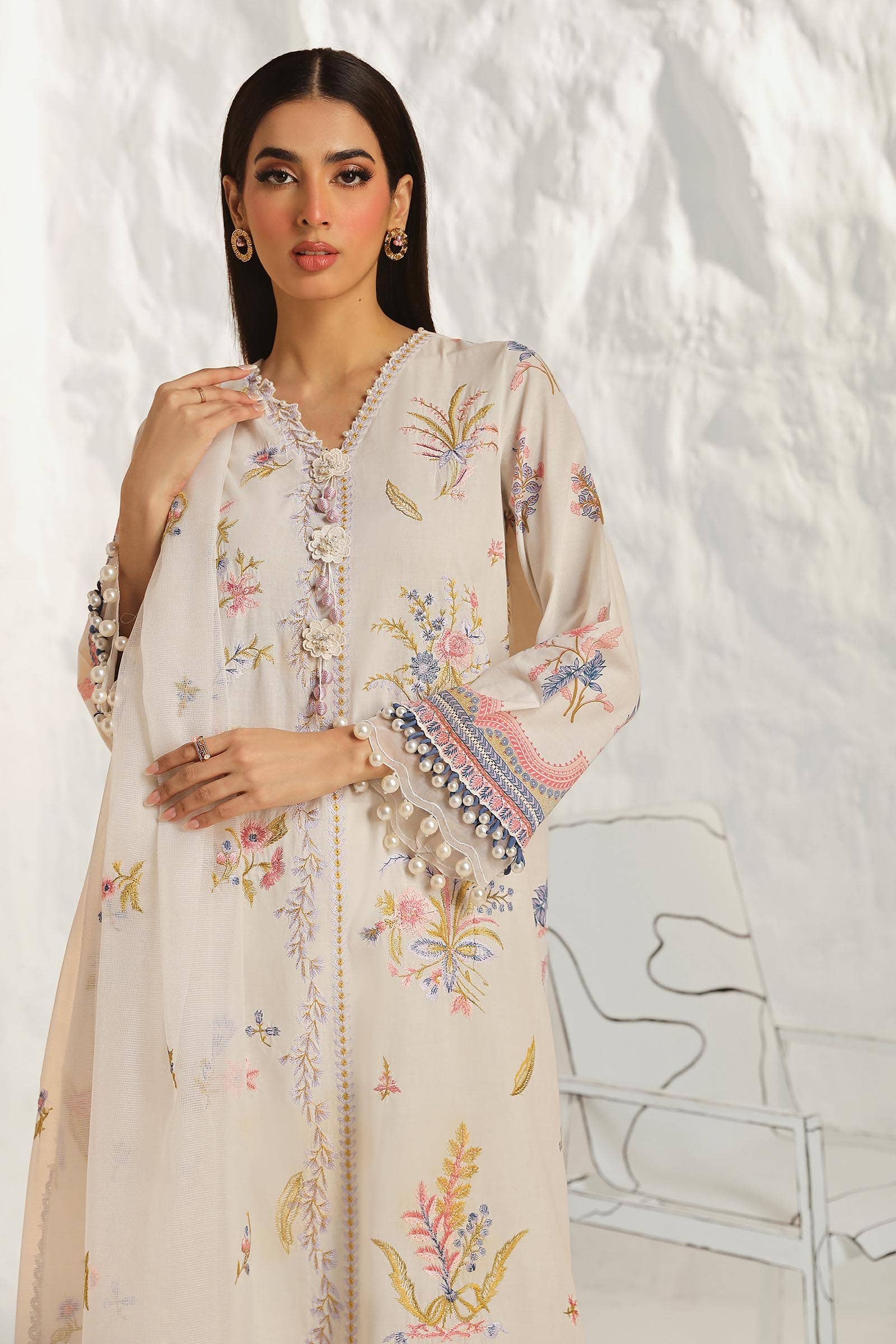 Sana Safinaz | Muzlin Summer 24 | 018B-CV - by - Libasekhas UK - Registered Vendor of : Sana Safinaz - 100% Original Designer Dresss