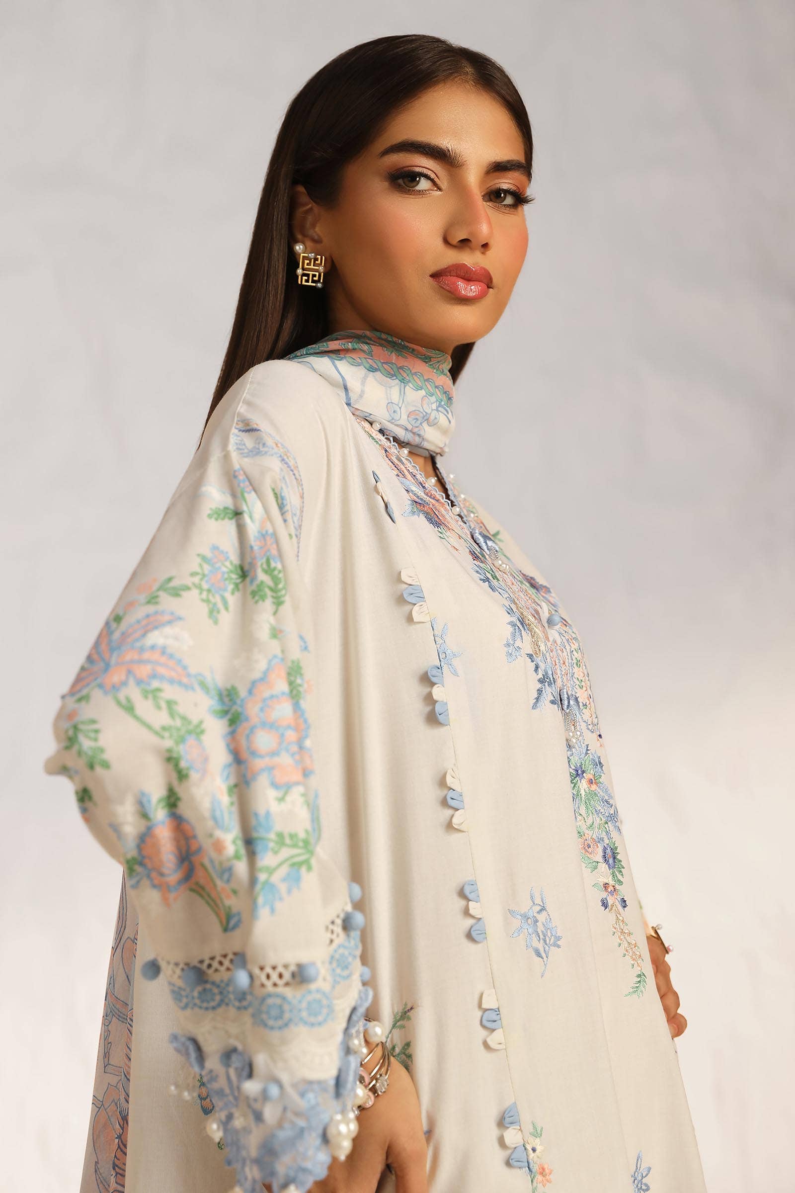 Sana Safinaz | Muzlin Summer 24 | 019A-CJ - by - Libasekhas UK - Registered Vendor of : Sana Safinaz - 100% Original Designer Dresss