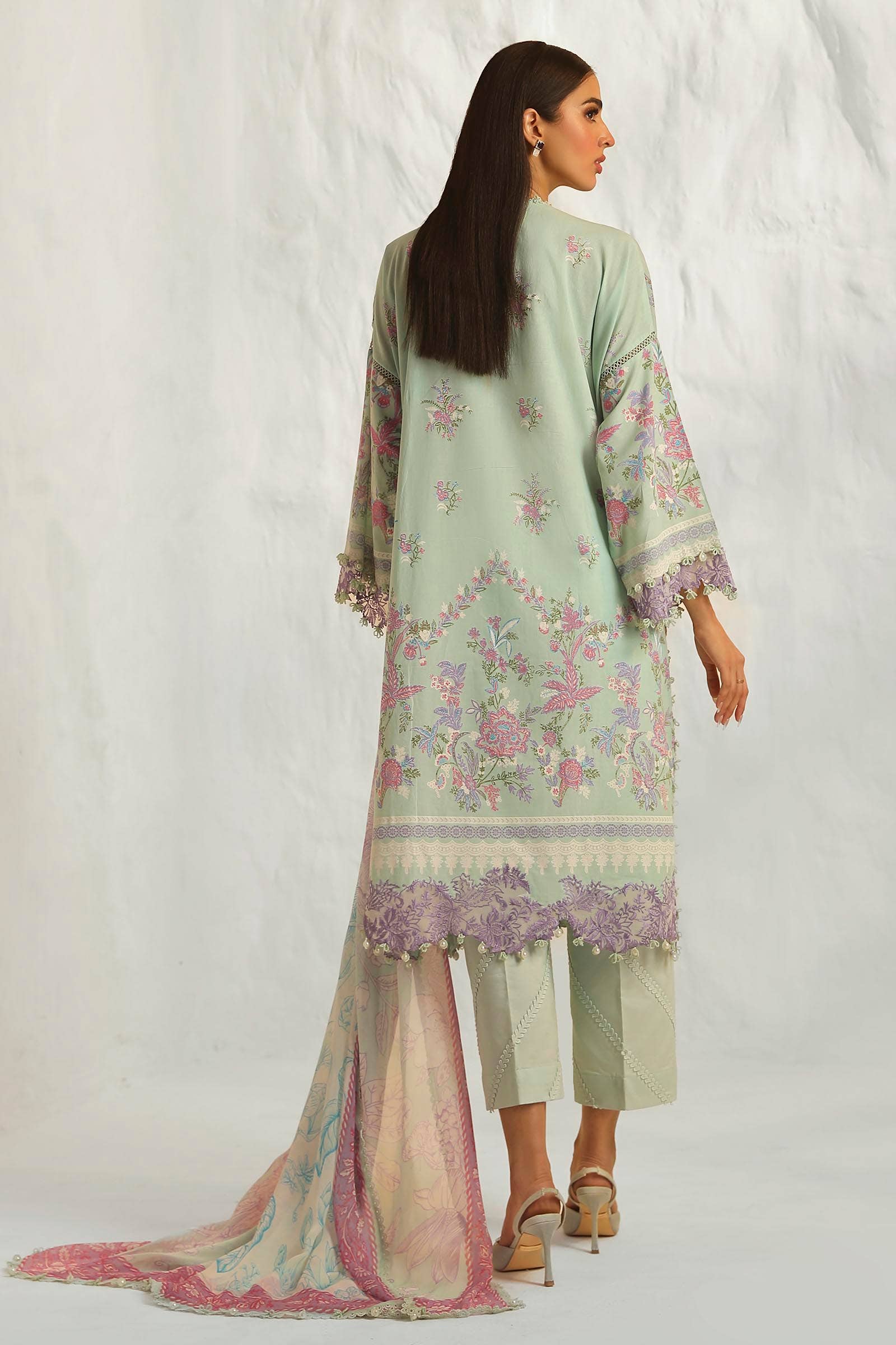 Sana Safinaz | Muzlin Summer 24 | 019B-CJ - by - Libasekhas UK - Registered Vendor of : Sana Safinaz - 100% Original Designer Dresss