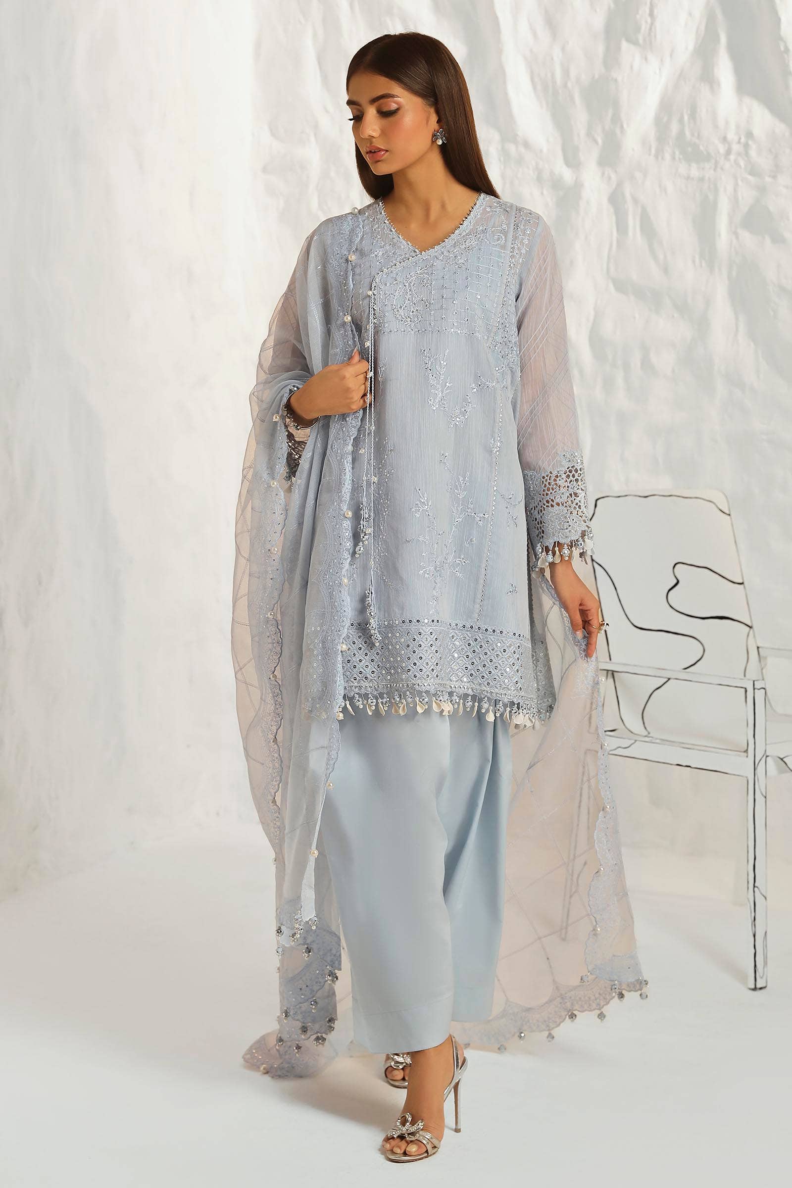 Sana Safinaz | Muzlin Summer 24 | 020A-CV - by - Libasekhas UK - Registered Vendor of : Sana Safinaz - 100% Original Designer Dresss