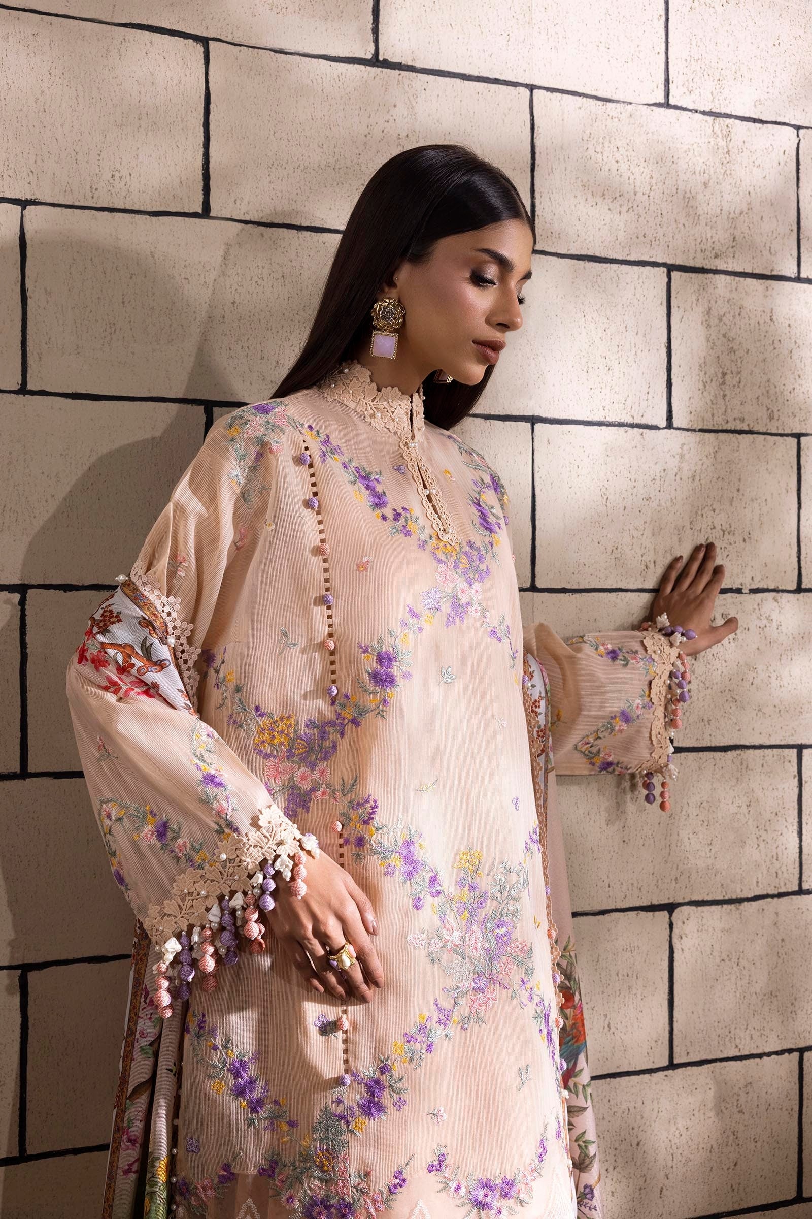 Sana Safinaz | Muzlin Spring 25 | M251-002A-3CV - Ladies Clothes -  Libasekhas