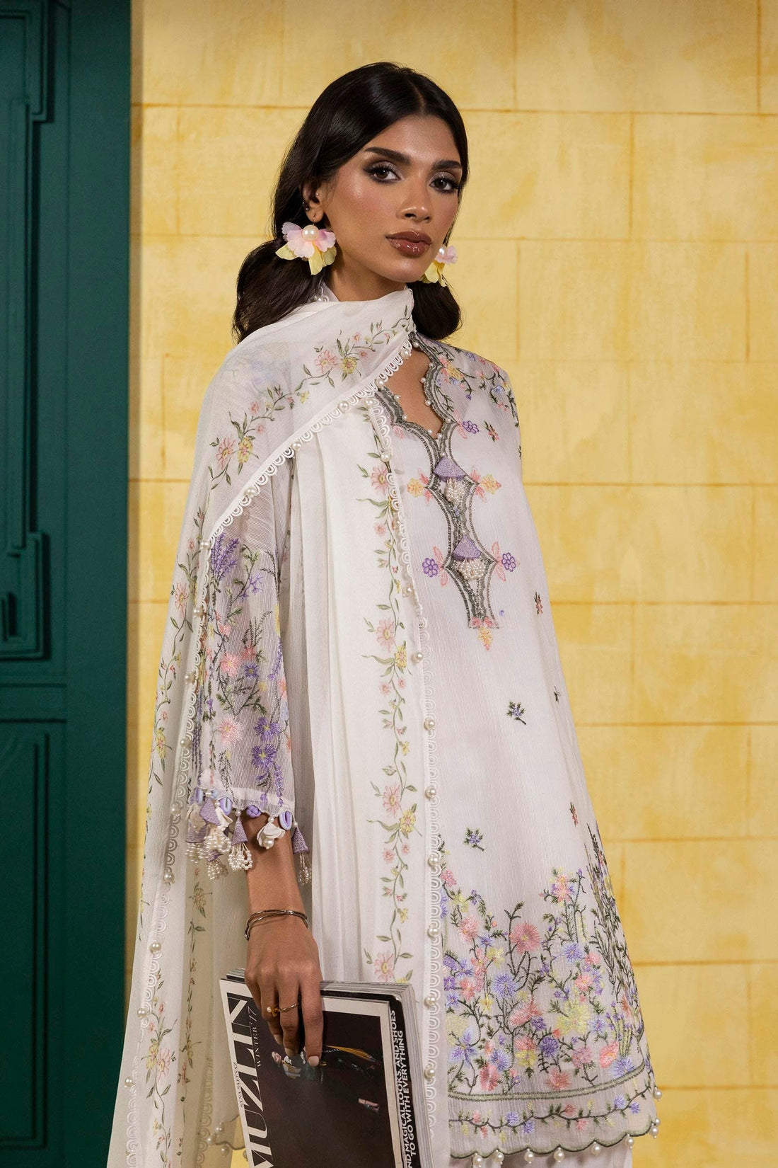 Sana Safinaz | Muzlin Spring 25 | M251-003A-3CJ - by - Libasekhas UK - Registered Vendor of : Sana Safinaz - 100% Original Designer Dresss