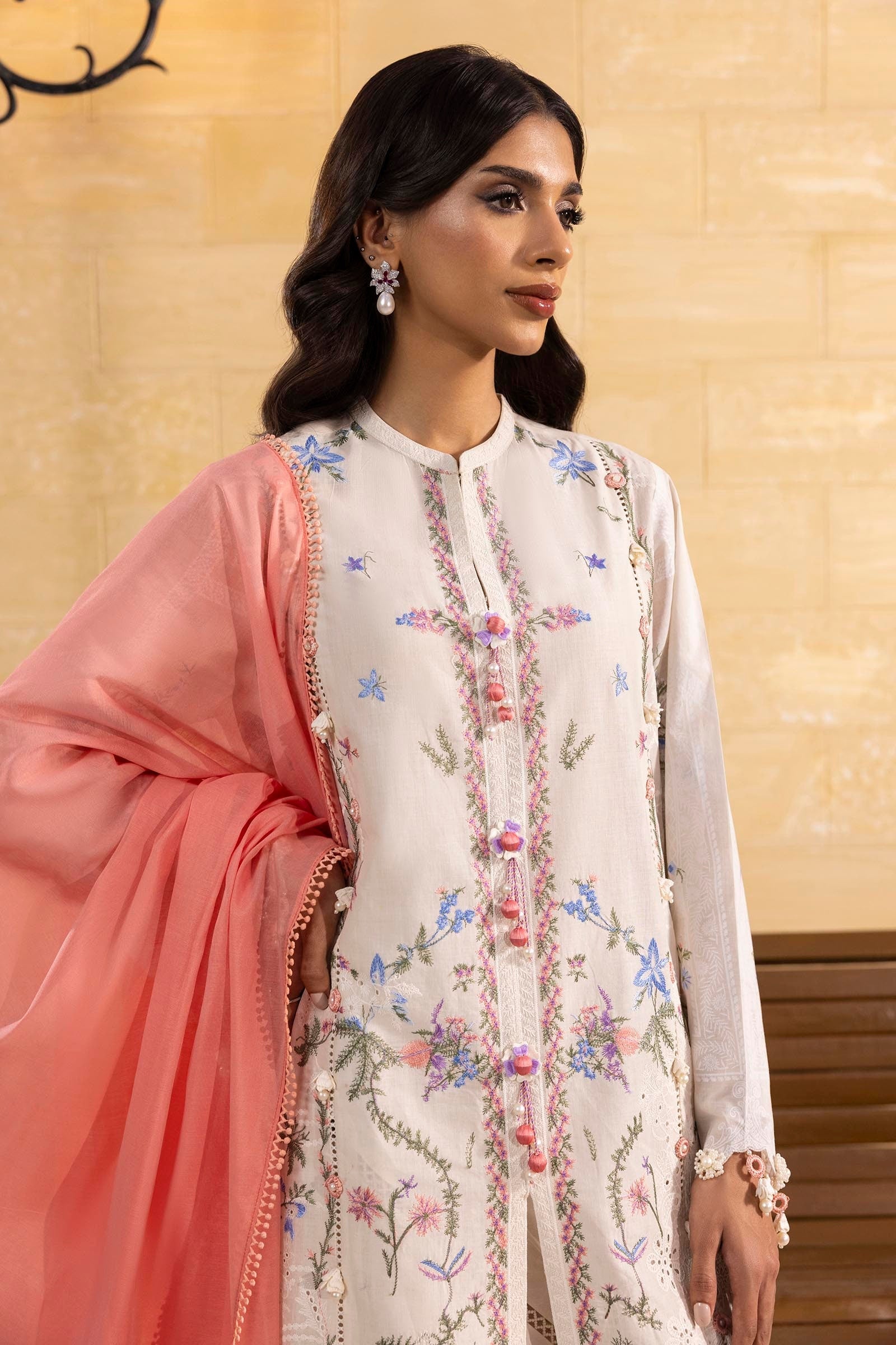 Sana Safinaz | Muzlin Spring 25 | M251-008B-3DG - Ladies Clothes -  Libasekhas