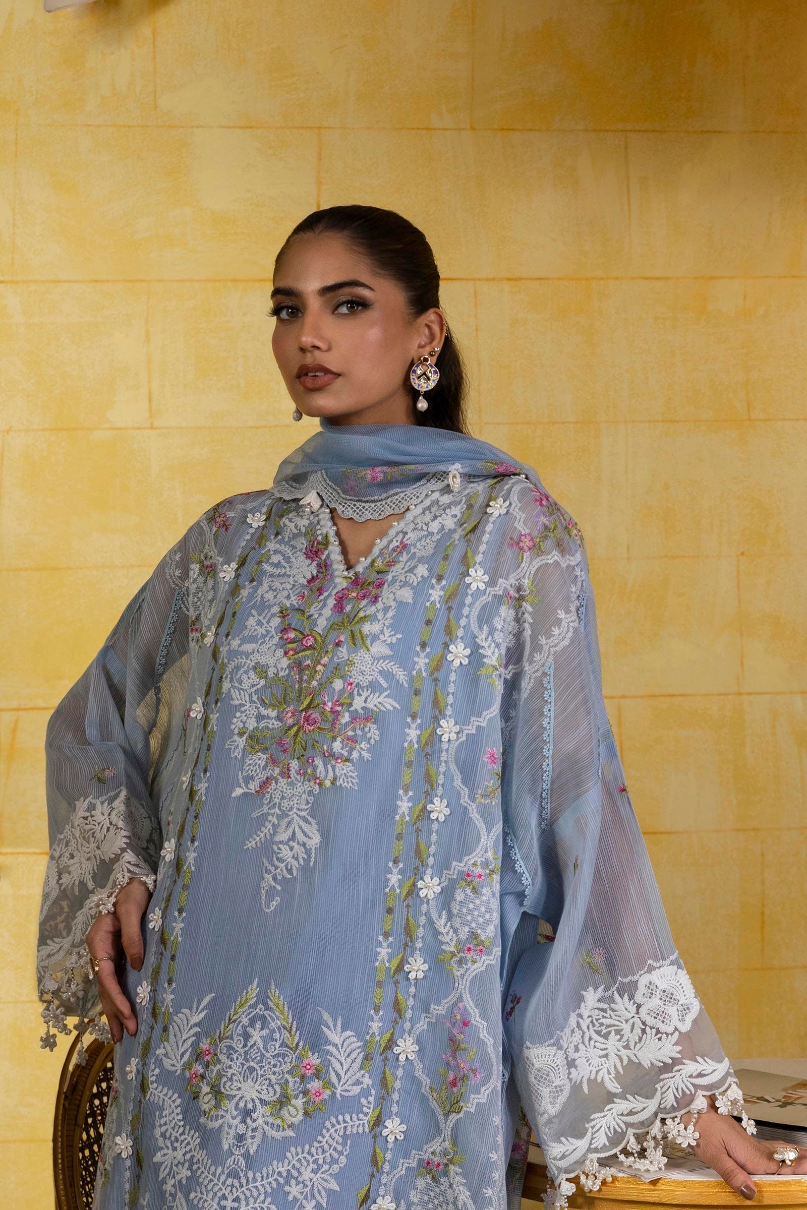 Sana Safinaz | Muzlin Spring 25 | M251-009B-3CT - Ladies Clothes -  Libasekhas