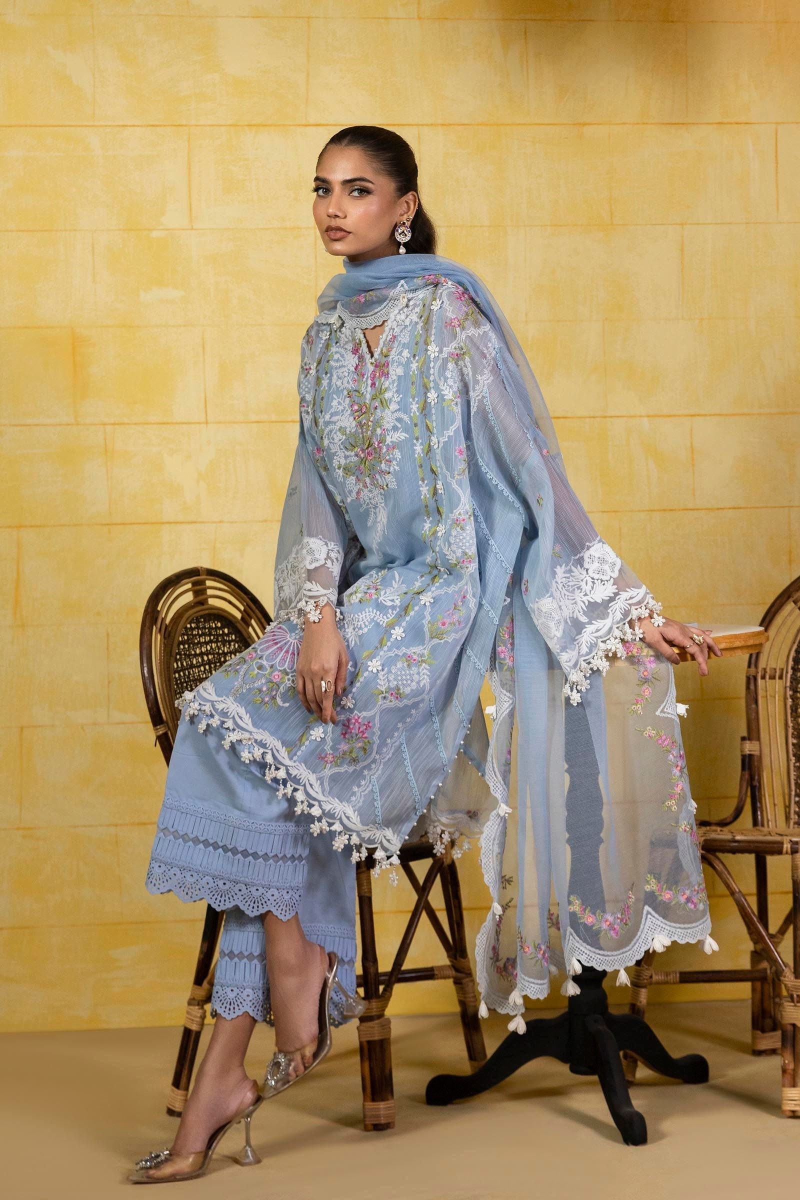 Sana Safinaz | Muzlin Spring 25 | M251-009B-3CT - Ladies Clothes -  Libasekhas