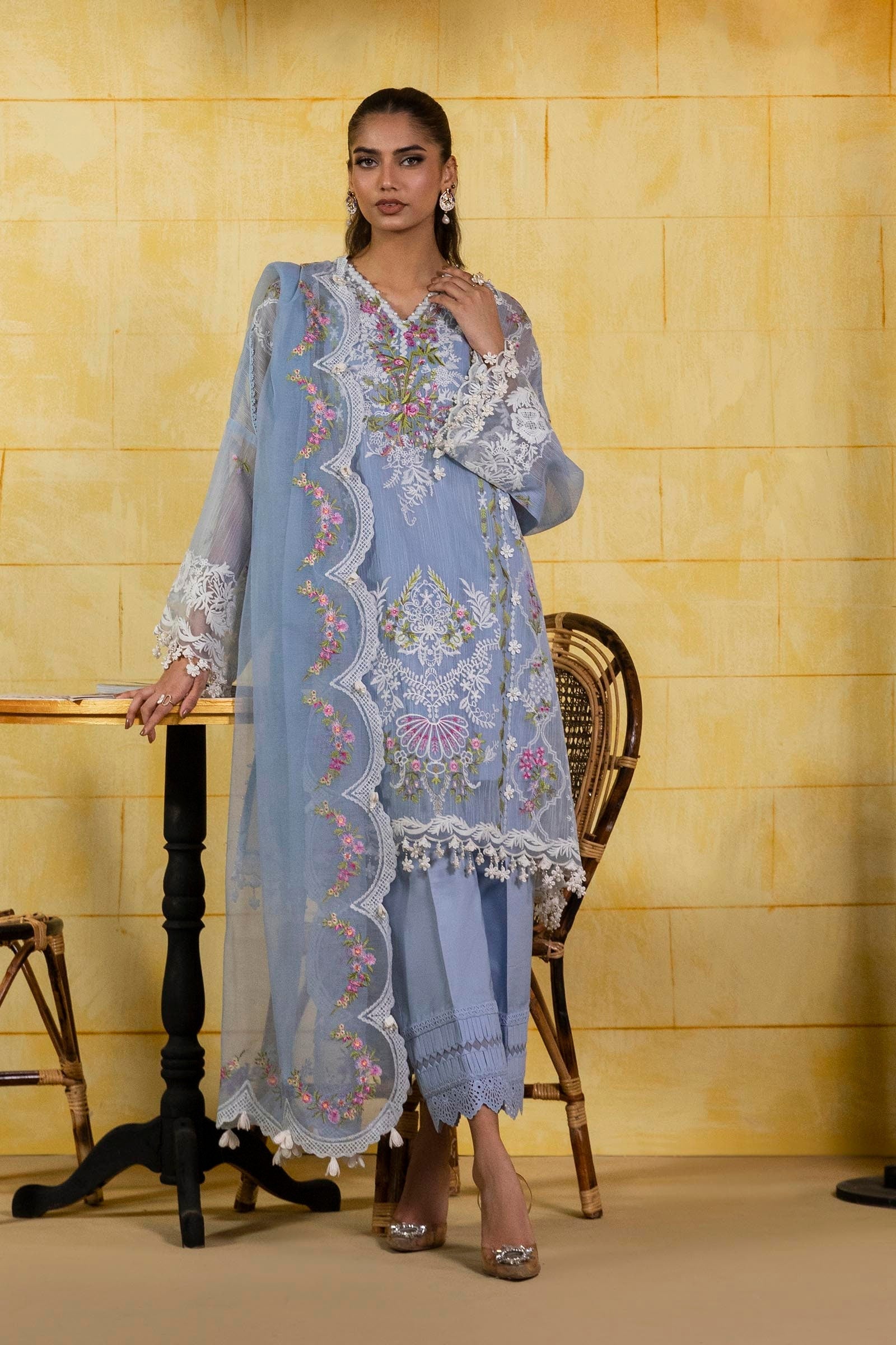 Sana Safinaz | Muzlin Spring 25 | M251-009B-3CT - Ladies Clothes -  Libasekhas