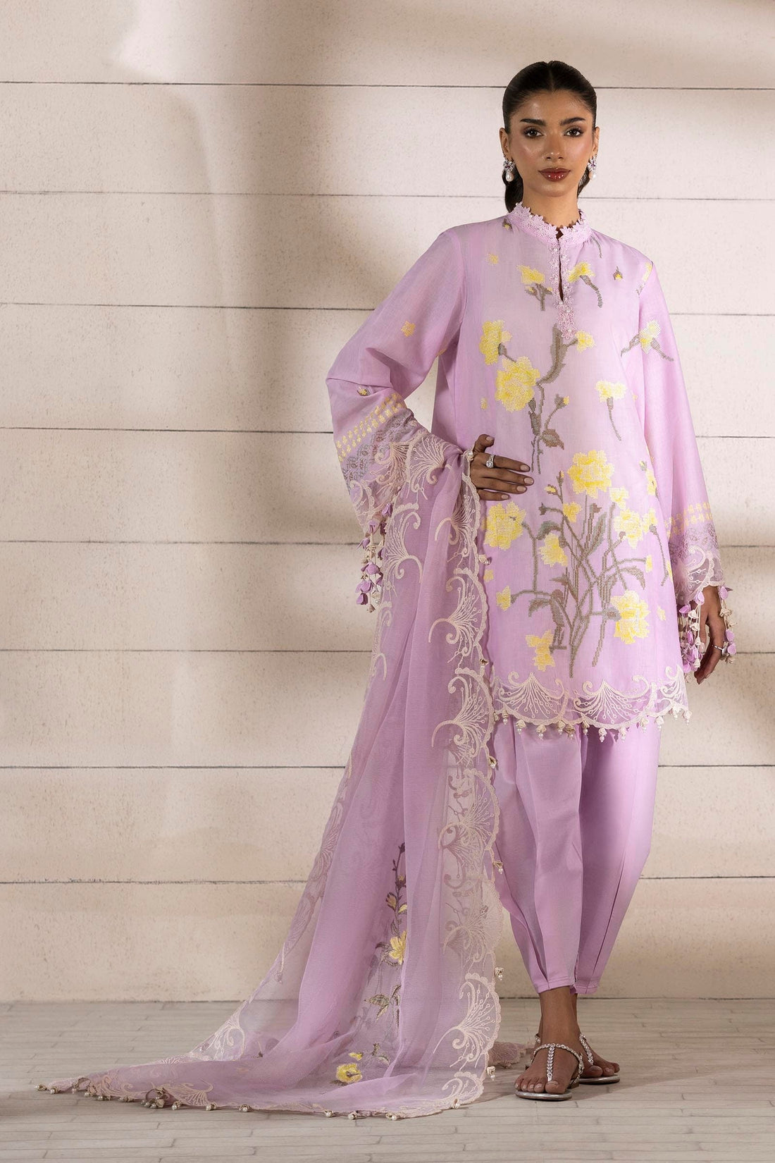 Sana Safinaz | Muzlin Spring 25 | M251-010B-3CS - Ladies Clothes -  Libasekhas