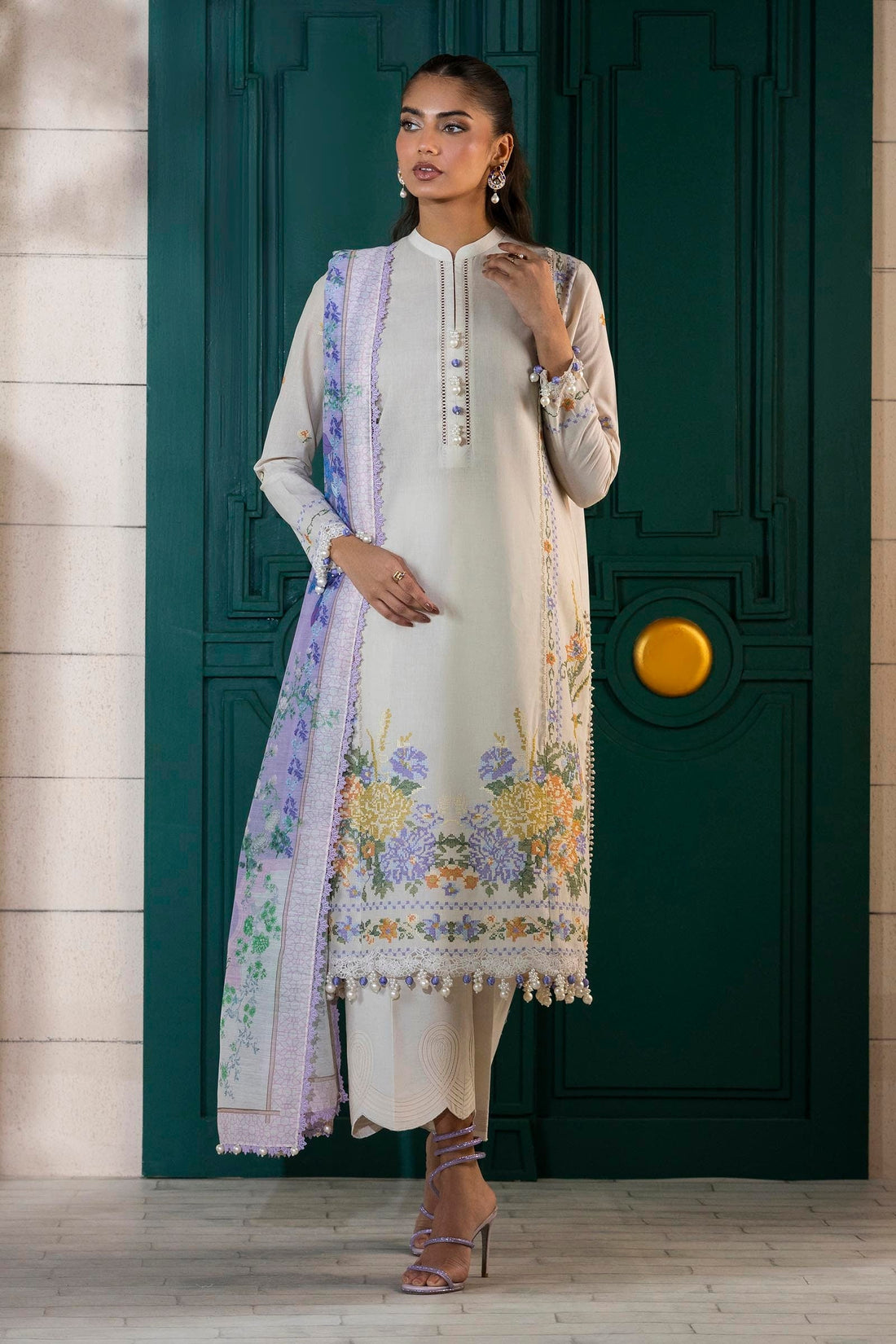 Sana Safinaz | Muzlin Spring 25 | M251-012A-3CV - Ladies Clothes -  Libasekhas