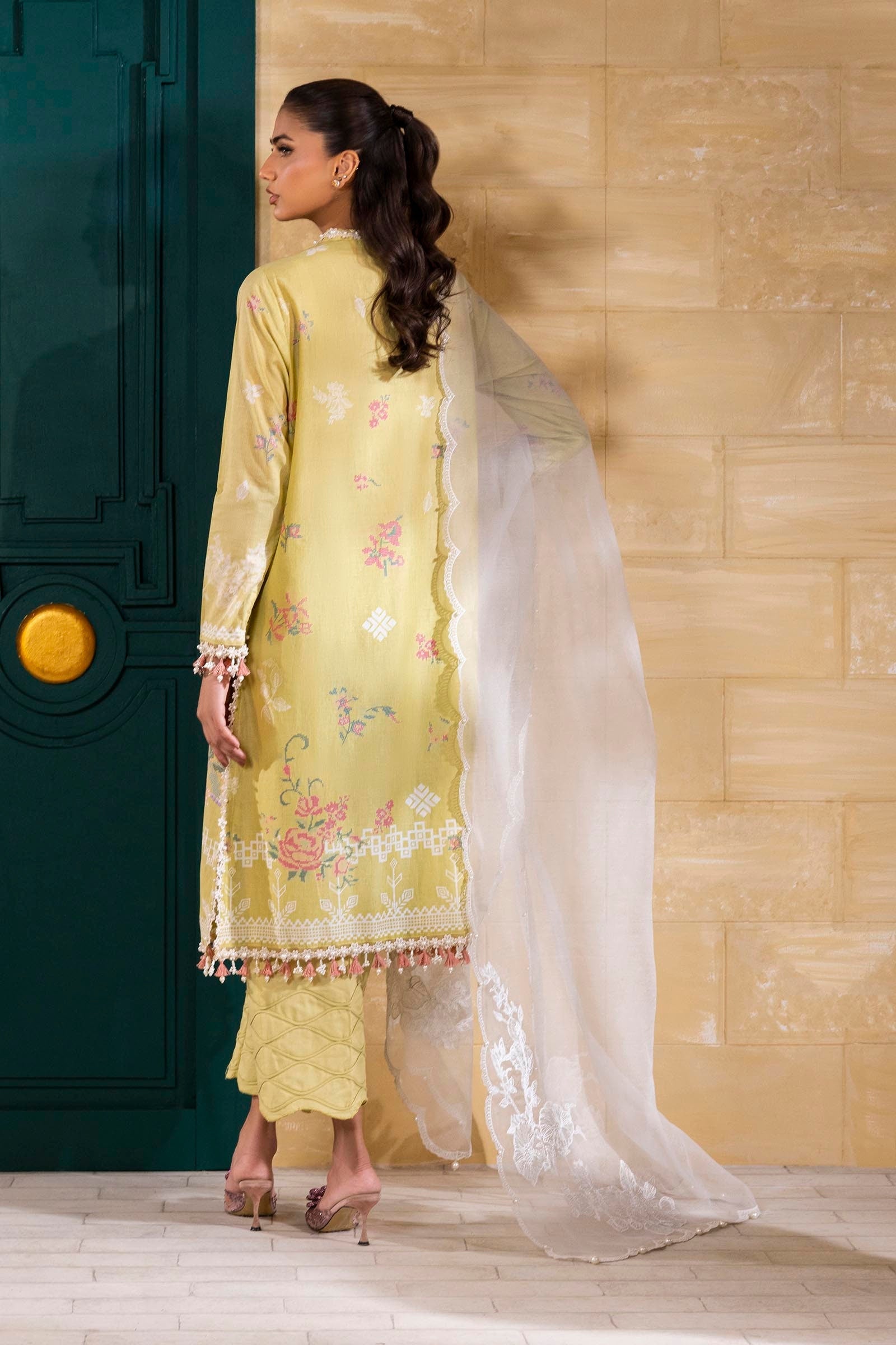 Sana Safinaz | Muzlin Spring 25 | M251-016B-3CT - by - Libasekhas UK - Registered Vendor of : Sana Safinaz - 100% Original Designer Dresss