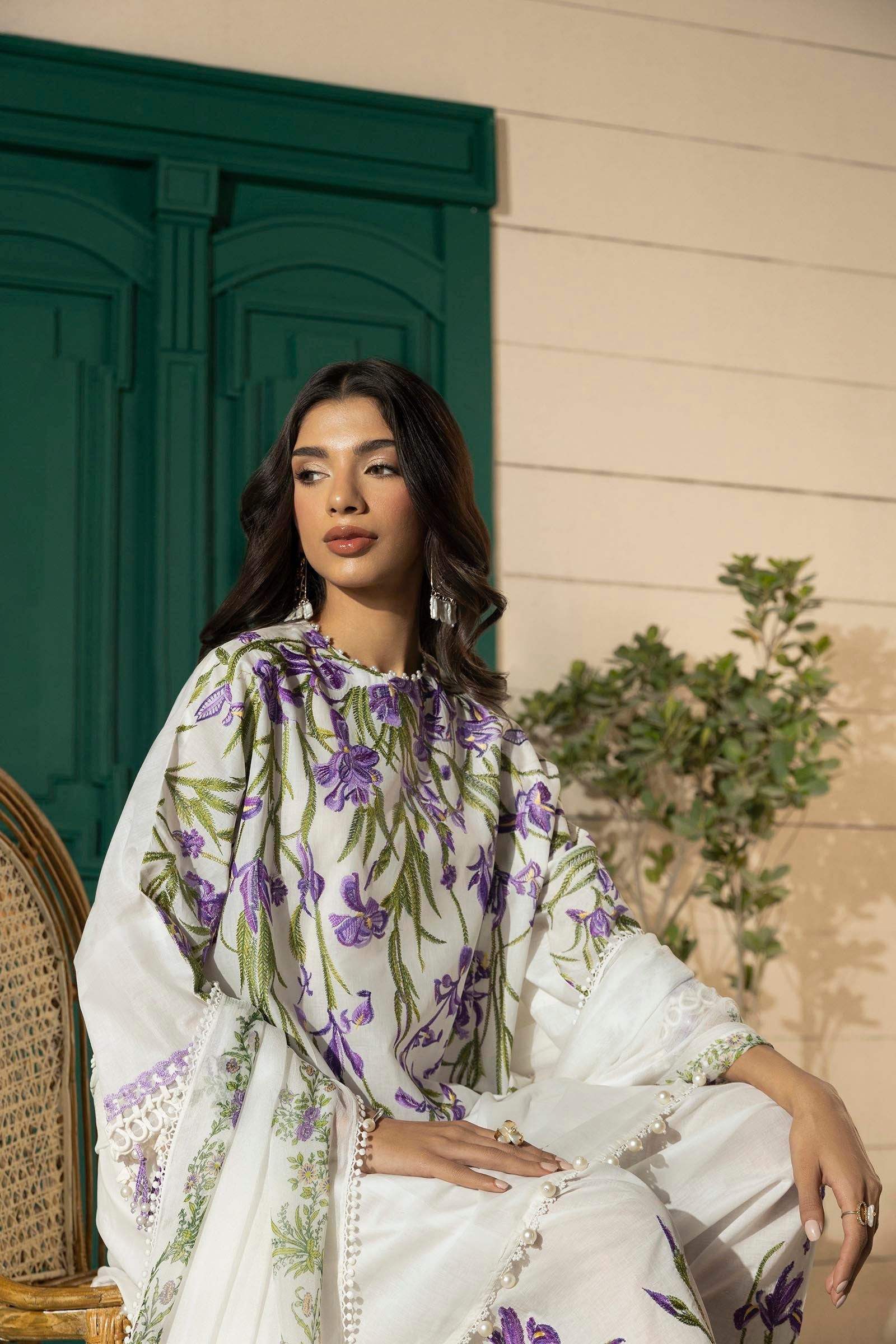 Sana Safinaz | Muzlin Spring 25 | M251-017A-3CJ - by - Libasekhas UK - Registered Vendor of : Sana Safinaz - 100% Original Designer Dresss