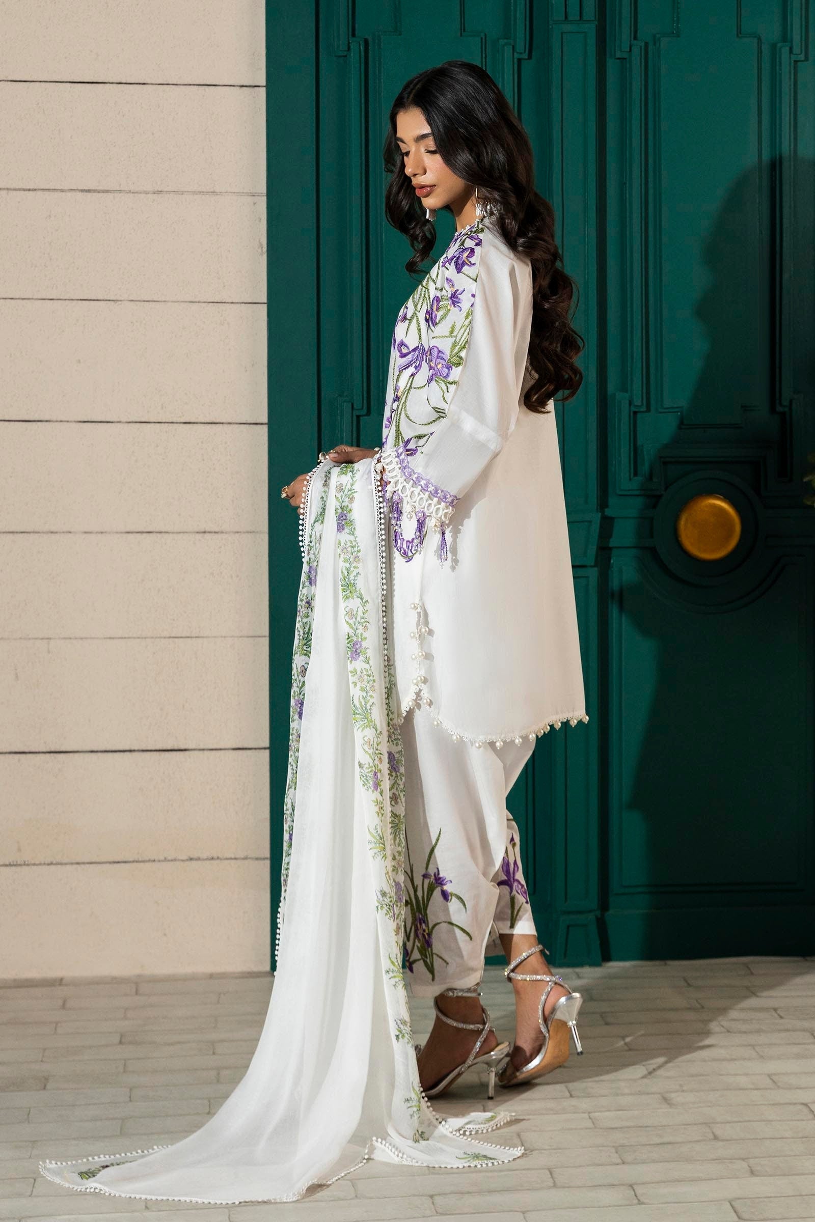 Sana Safinaz | Muzlin Spring 25 | M251-017A-3CJ - by - Libasekhas UK - Registered Vendor of : Sana Safinaz - 100% Original Designer Dresss