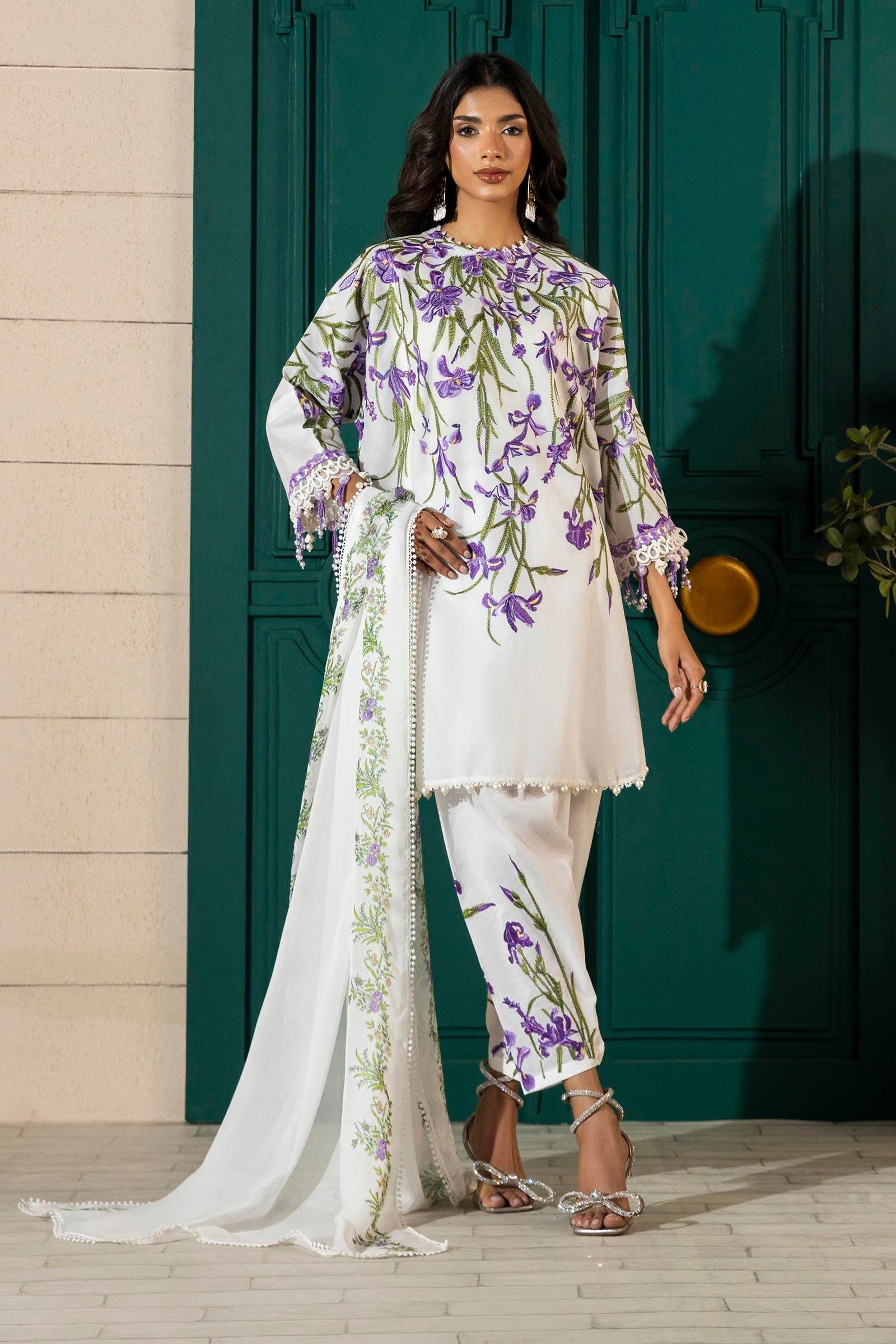 Sana Safinaz | Muzlin Spring 25 | M251-017A-3CJ - by - Libasekhas UK - Registered Vendor of : Sana Safinaz - 100% Original Designer Dresss