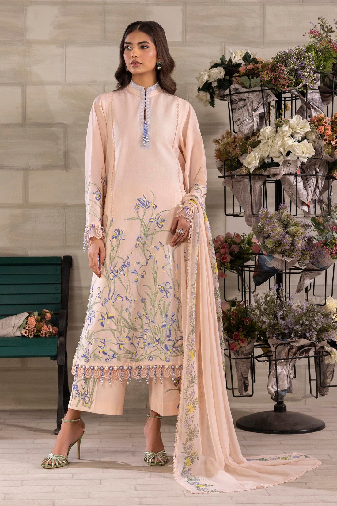Sana Safinaz | Muzlin Spring 24 | M251-017B-3CJ - by Libasekhas UK - Registered Vendor of : Sana Safinaz - 100% Original Designer Dress