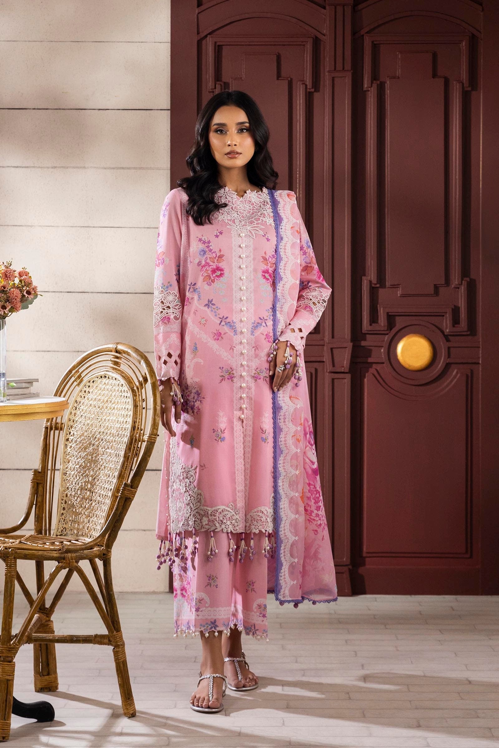 Sana Safinaz | Muzlin Spring 25 | M251-021A-3CI - by - Libasekhas UK - Registered Vendor of : Sana Safinaz - 100% Original Designer Dresss