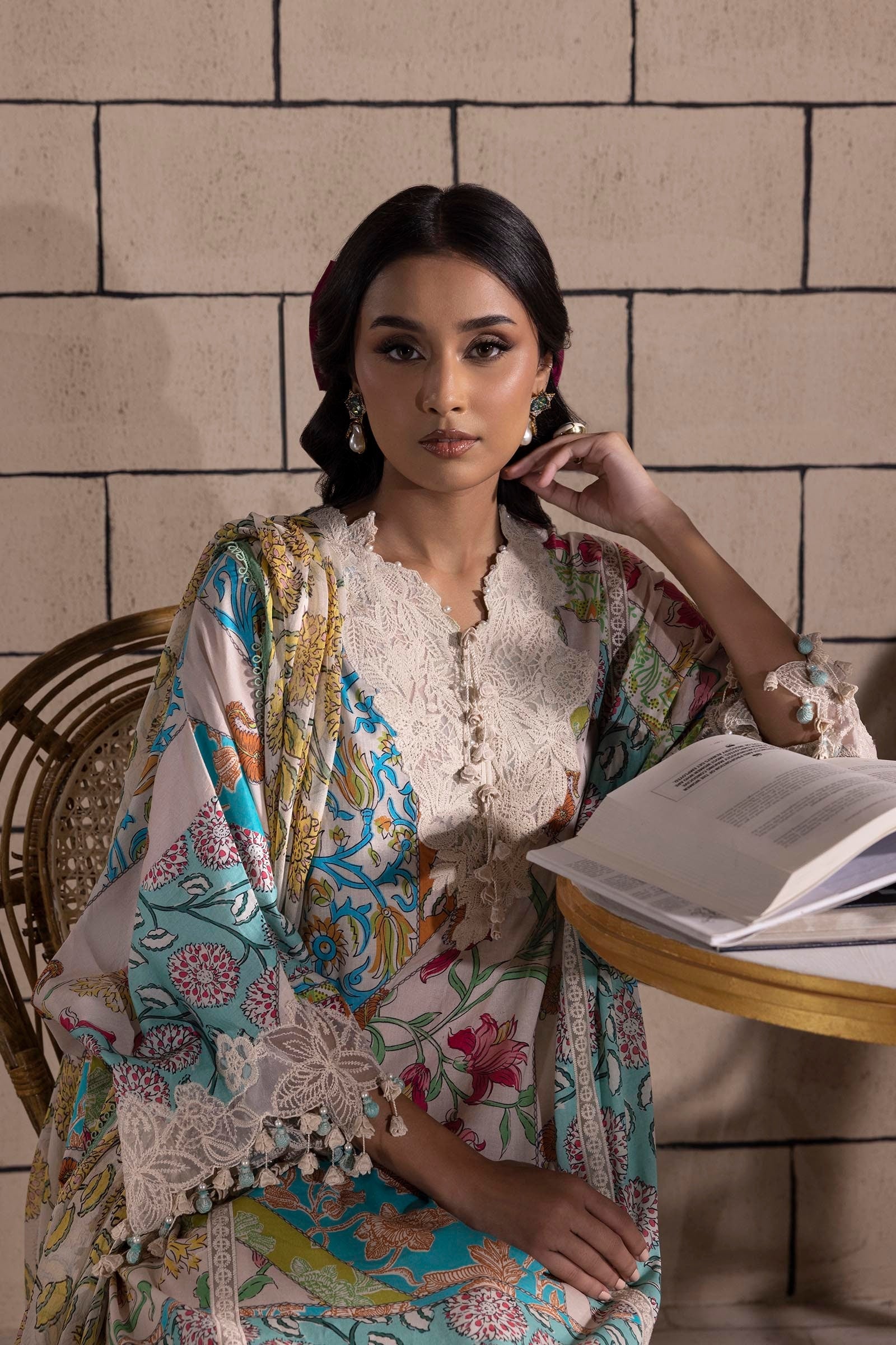 Sana Safinaz | Muzlin Spring 25 | M251-027B-3CI - Ladies Clothes -  Libasekhas