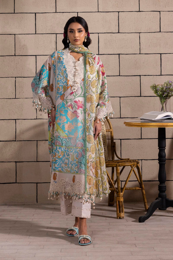 Sana Safinaz | Muzlin Spring 25 | M251-027B-3CI - by - Libasekhas UK - Registered Vendor of : Sana Safinaz - 100% Original Designer Dresss
