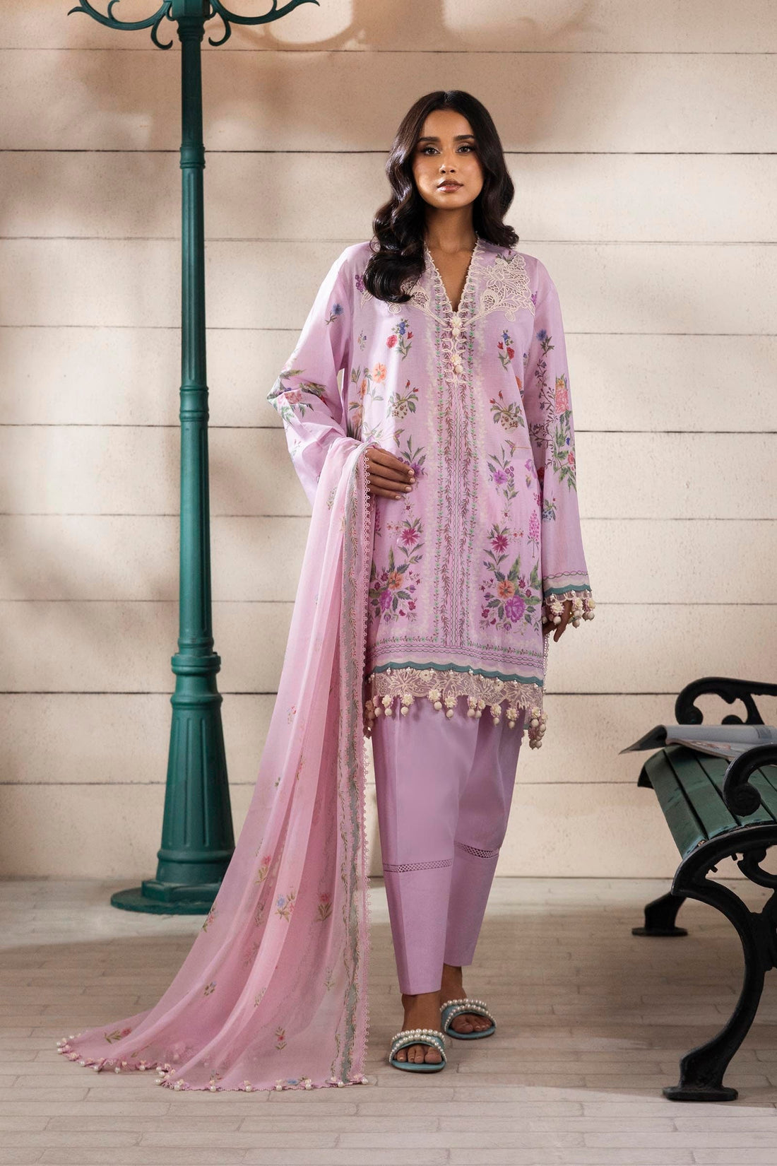 Sana Safinaz | Muzlin Spring 25 | M251-028B-3CI - Ladies Clothes -  Libasekhas