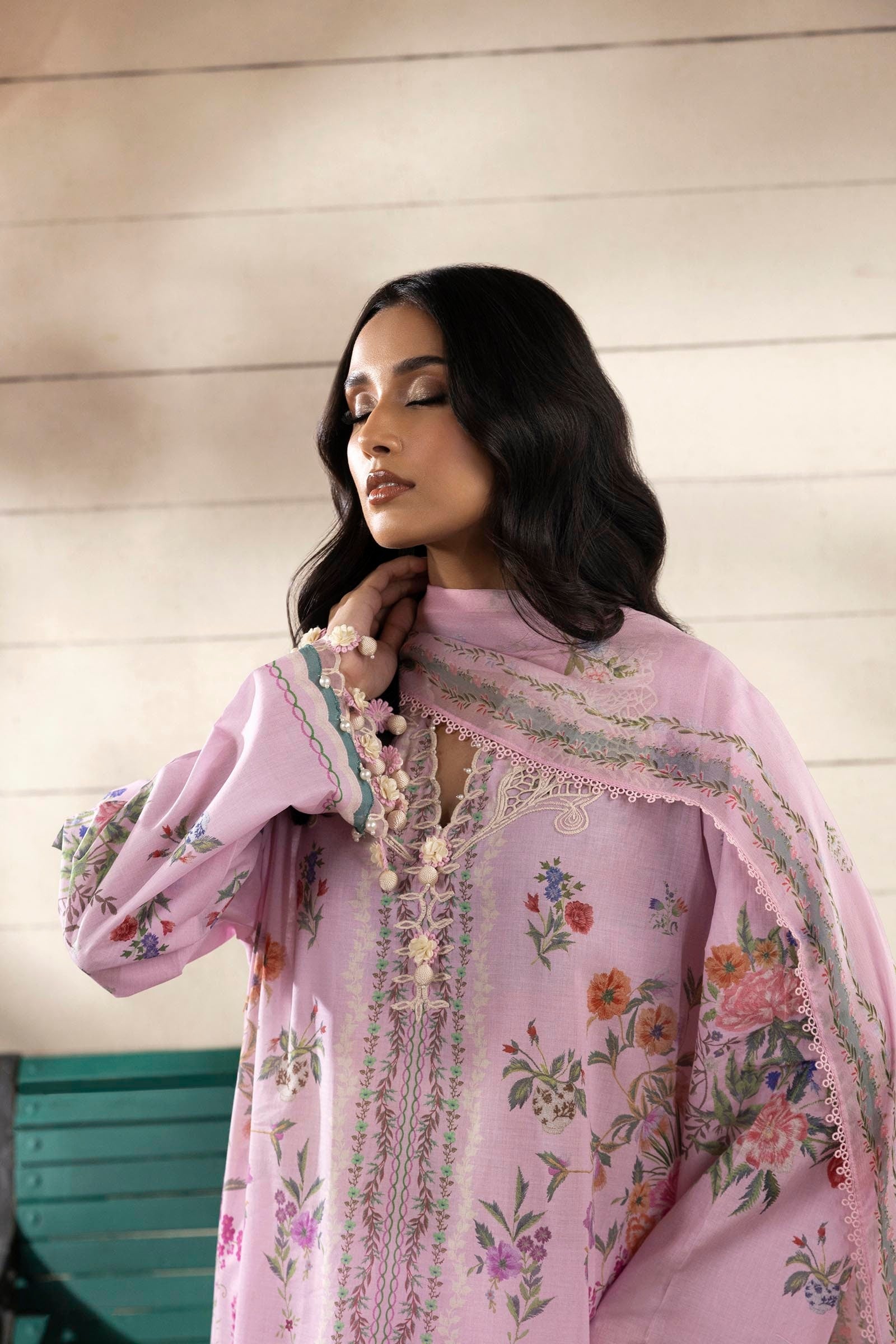 Sana Safinaz | Muzlin Spring 25 | M251-028B-3CI - Ladies Clothes -  Libasekhas