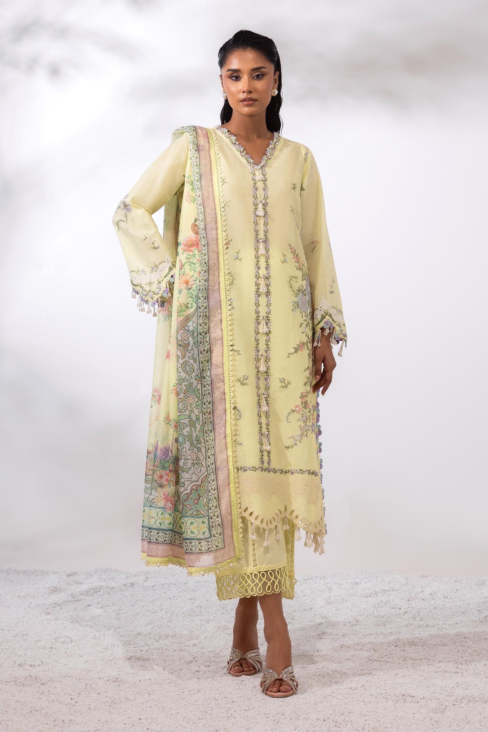 Sana Safinaz | Muzlin Summer 25 | 009A - by - Libasekhas UK - Registered Vendor of : Sana Safinaz - 100% Original Designer Dresss