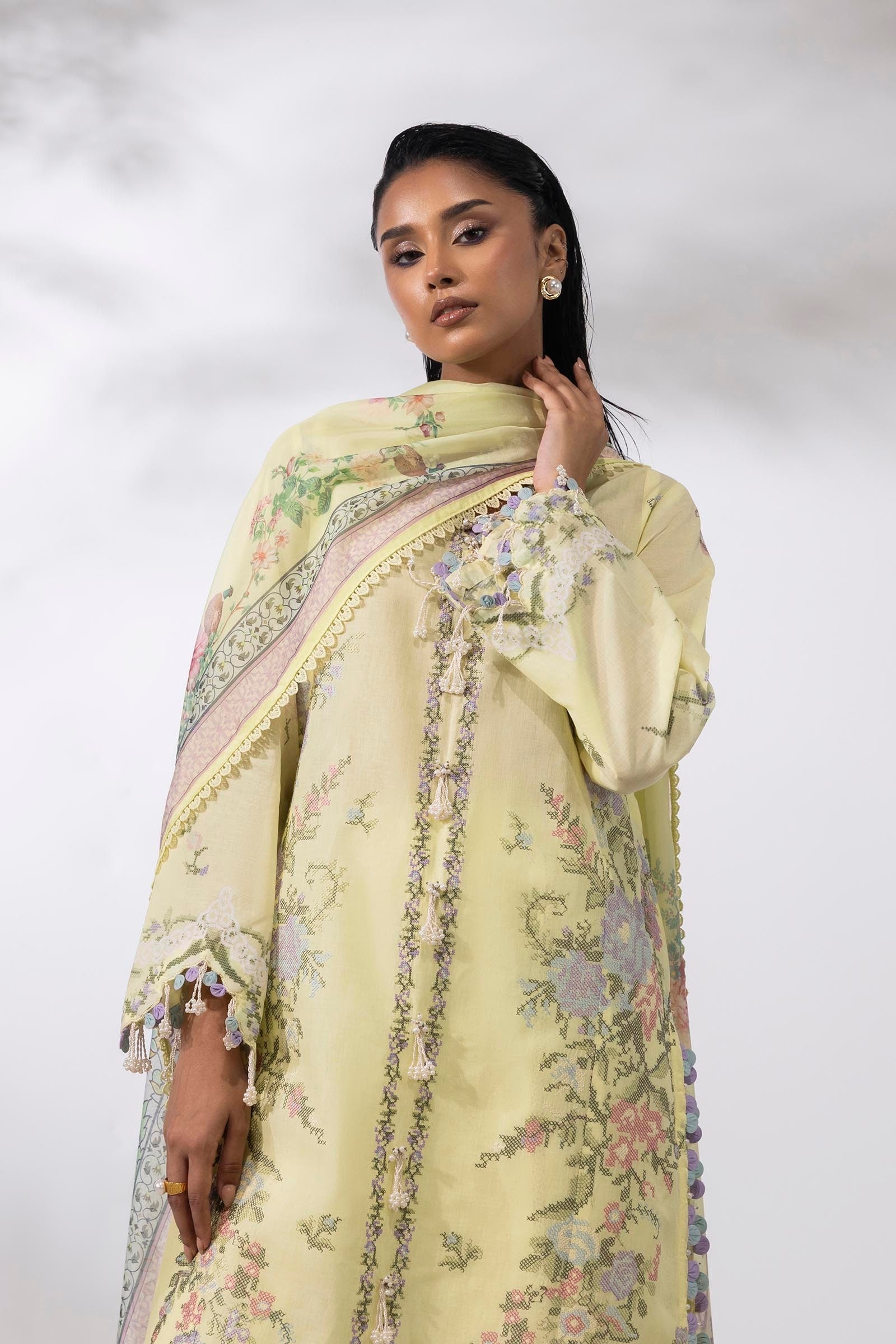 Sana Safinaz | Muzlin Summer 25 | 009A - by - Libasekhas UK - Registered Vendor of : Sana Safinaz - 100% Original Designer Dresss