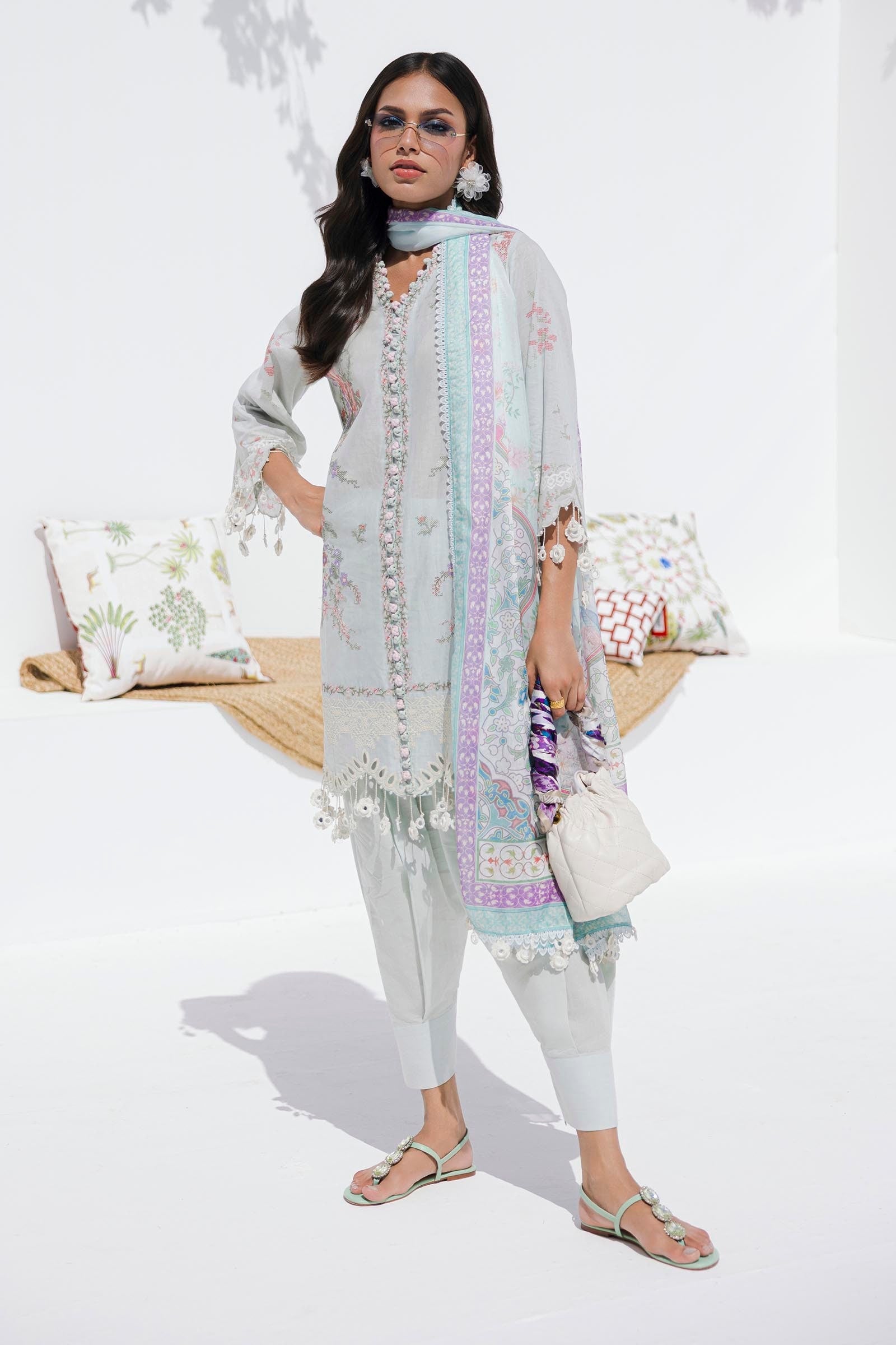 Sana Safinaz | Muzlin Summer 25 | 009B - by - Libasekhas UK - Registered Vendor of : Sana Safinaz - 100% Original Designer Dresss