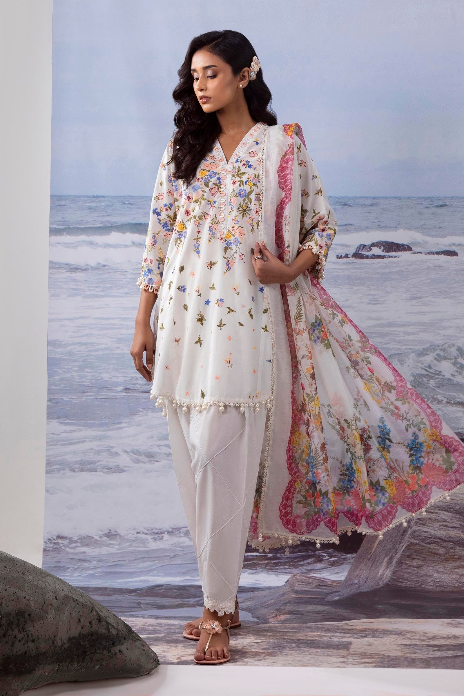 Sana Safinaz | Muzlin Summer 25 | 015A - by - Libasekhas UK - Registered Vendor of : Sana Safinaz - 100% Original Designer Dresss