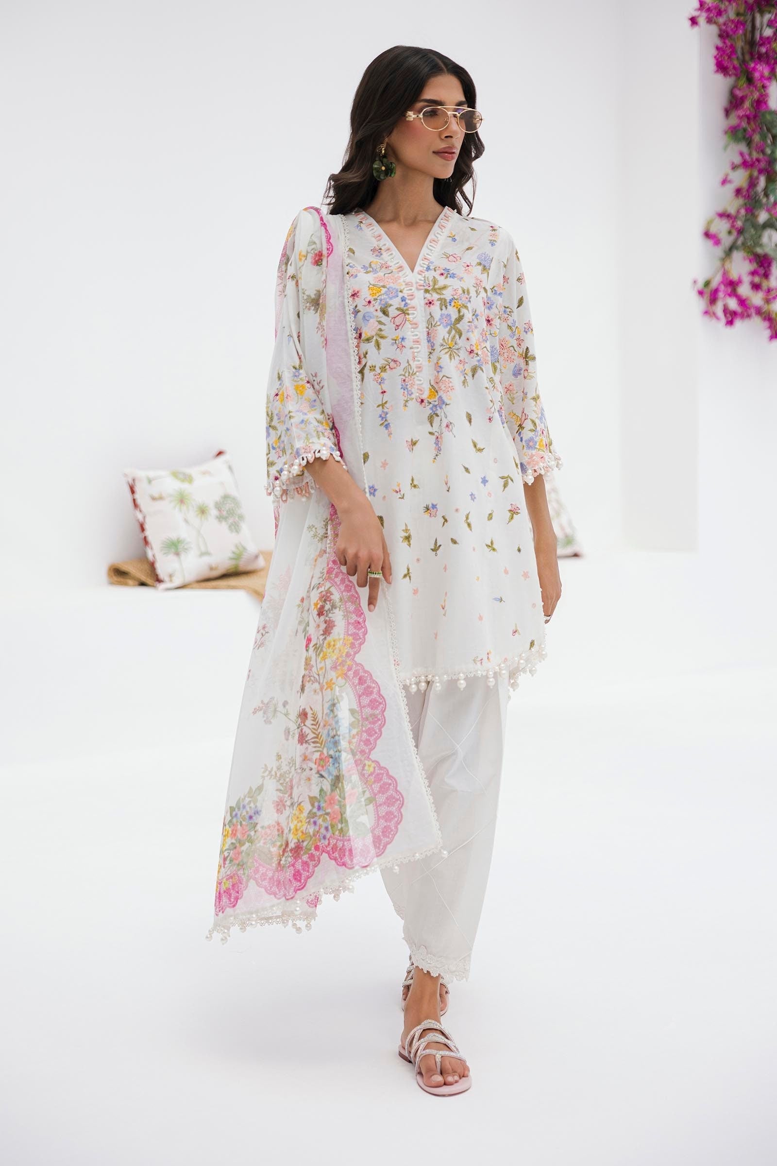 Sana Safinaz | Muzlin Summer 25 | 015A - by - Libasekhas UK - Registered Vendor of : Sana Safinaz - 100% Original Designer Dresss