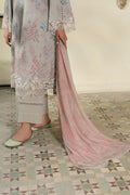Cross Stitch | Emb Lawn Mahiri 26 | CRYSTAL SPLASH - by Libasekhas UK - Registered Vendor of : Cross Stitch - 100% Original Designer Dress