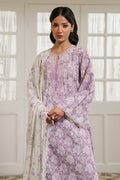 Cross Stitch | Emb Lawn Mahiri 26 | LAVENDER MUSE - by Libasekhas UK - Registered Vendor of : Cross Stitch - 100% Original Designer Dress