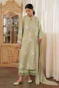 Cross Stitch | Emb Lawn Mahiri 26 | FLORAL HUSH - by Libasekhas UK - Registered Vendor of : Cross Stitch - 100% Original Designer Dress