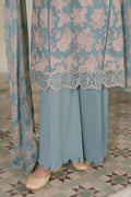 Cross Stitch | Emb Lawn Mahiri 26 | DUSK BLOOM - by Libasekhas UK - Registered Vendor of : Cross Stitch - 100% Original Designer Dress