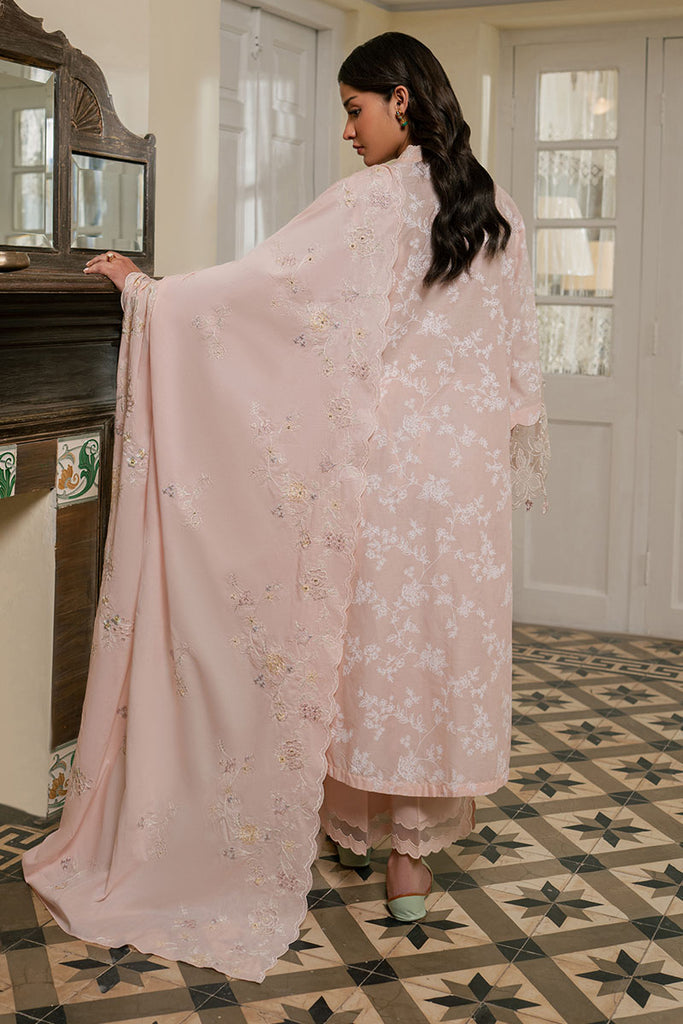 Cross Stitch | Emb Lawn Mahiri 26 | PASTEL MELODY - by Libasekhas UK - Registered Vendor of : Cross Stitch - 100% Original Designer Dress