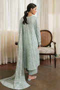 Cross Stitch | Emb Lawn Mahiri 26 | SAGE REVERIE - by Libasekhas UK - Registered Vendor of : Cross Stitch - 100% Original Designer Dress