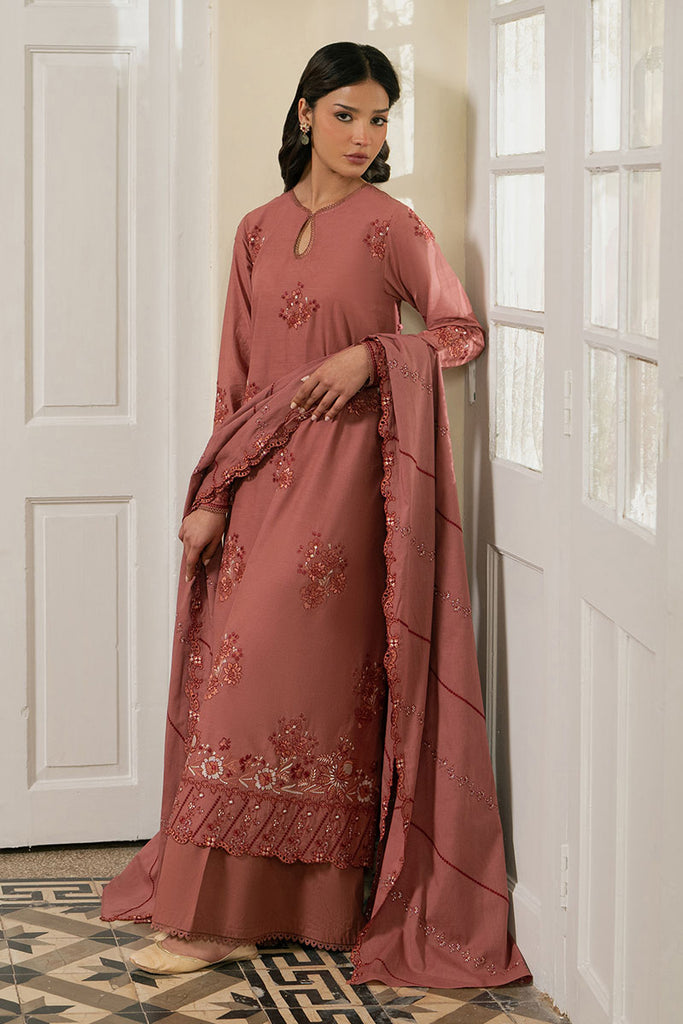 Cross Stitch | Emb Lawn Mahiri 26 | RUSTIC MEADOW - by Libasekhas UK - Registered Vendor of : Cross Stitch - 100% Original Designer Dress