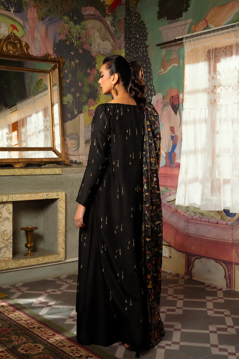 Saira Rizwan | Dahini Silk Pret | ESMA - SRLP02-25 - by - Libasekhas UK - Registered Vendor of : Saira Rizwan - 100% Original Designer Dresss