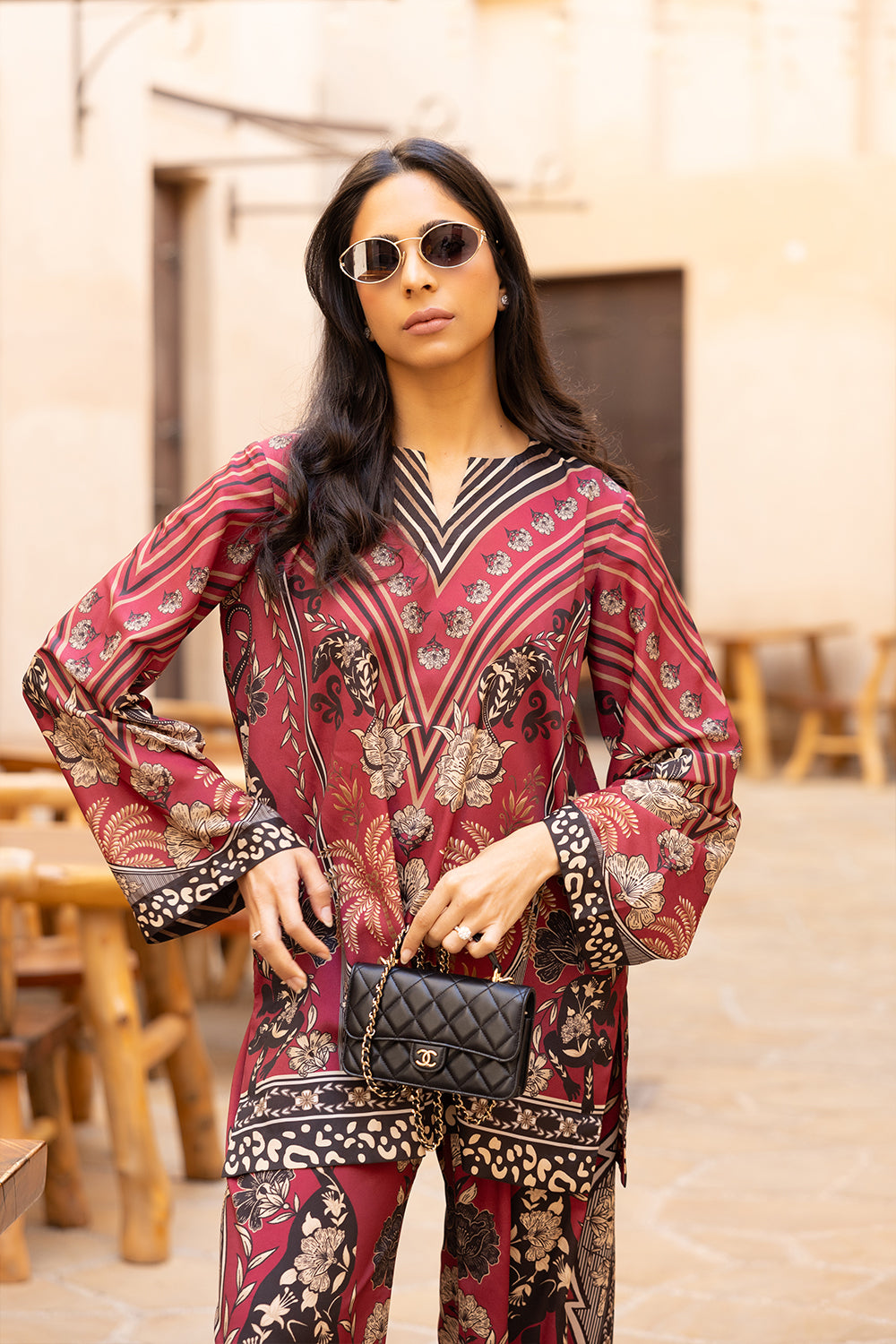 Saira Rizwan | Resort Collection 25 | ROSA-SRRC03-25 - by - Libasekhas UK - Registered Vendor of : Saira Rizwan - 100% Original Designer Dresss
