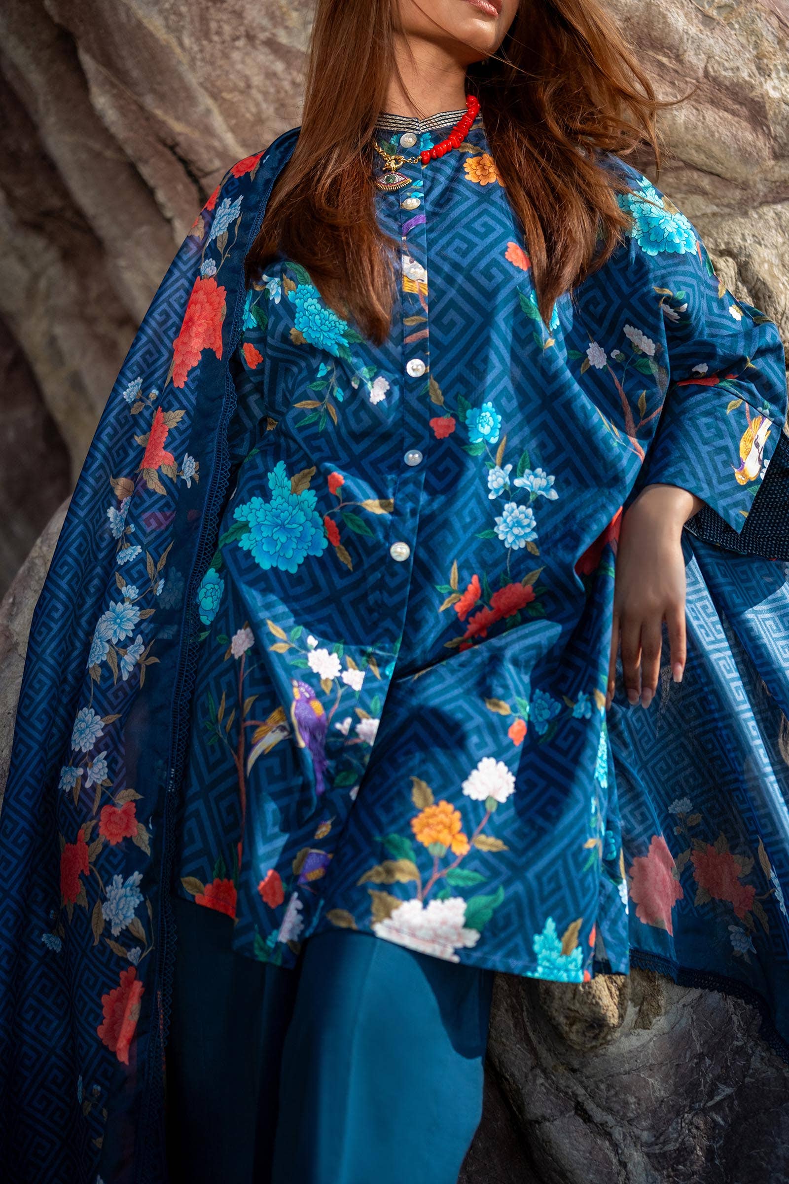 Sana Safinaz | Mahay Spring 24 | H241-013B-2BK - by - Libasekhas UK - Registered Vendor of : Sana Safinaz - 100% Original Designer Dresss