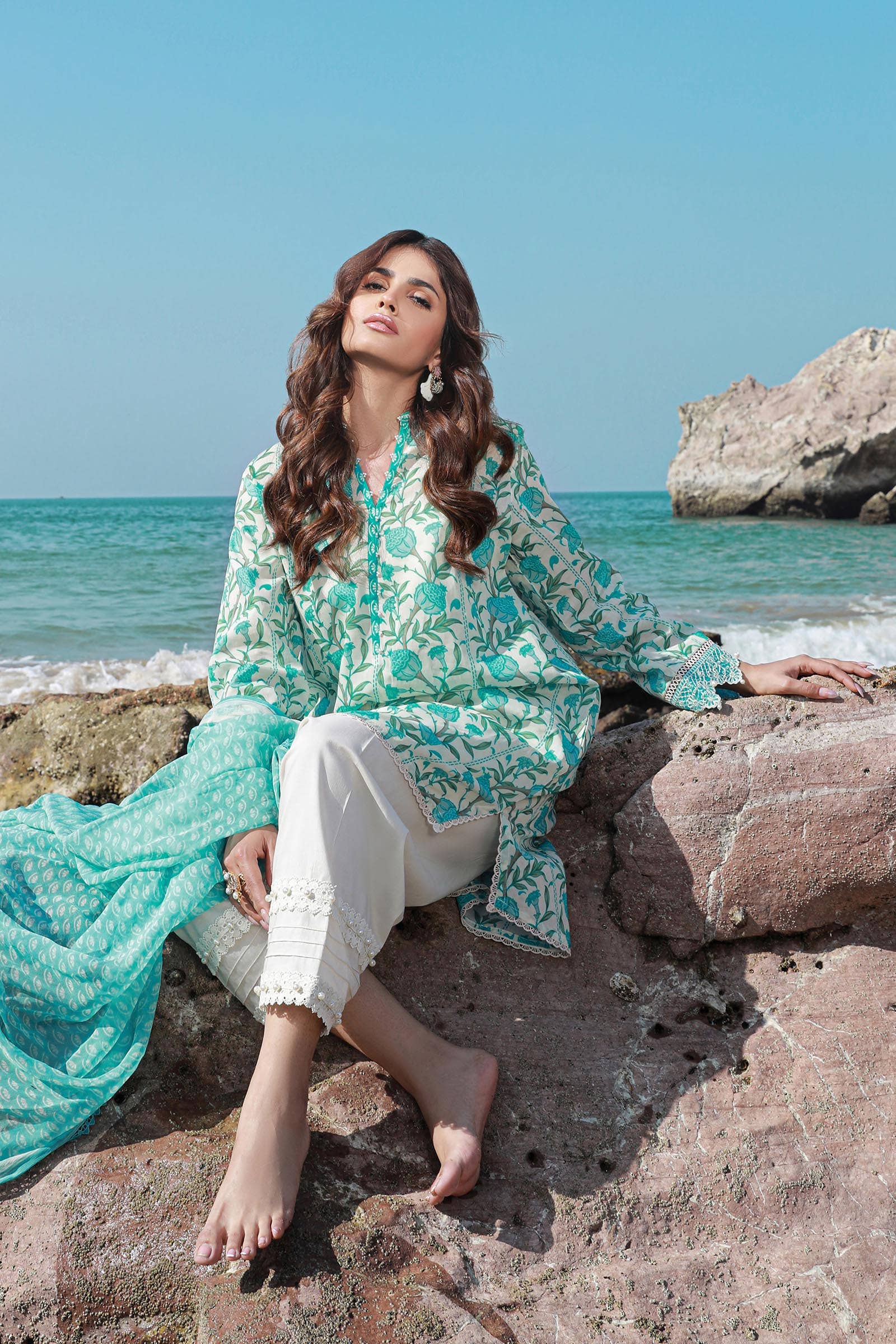 Sana Safinaz | Mahay Spring 24 | H241-002A-2BI - by - Libasekhas UK - Registered Vendor of : Sana Safinaz - 100% Original Designer Dresss