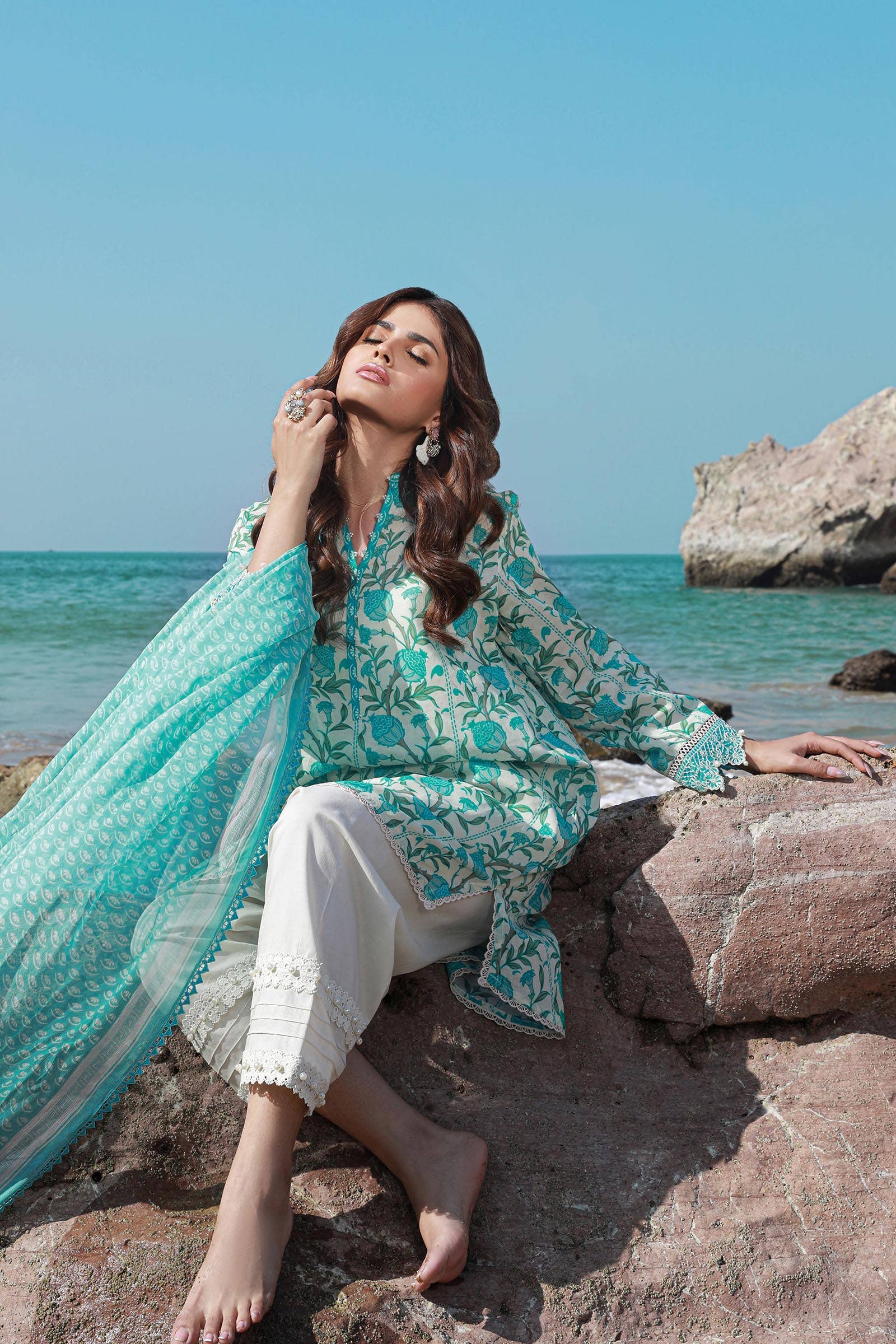 Sana Safinaz | Mahay Spring 24 | H241-002A-2BI - by - Libasekhas UK - Registered Vendor of : Sana Safinaz - 100% Original Designer Dresss