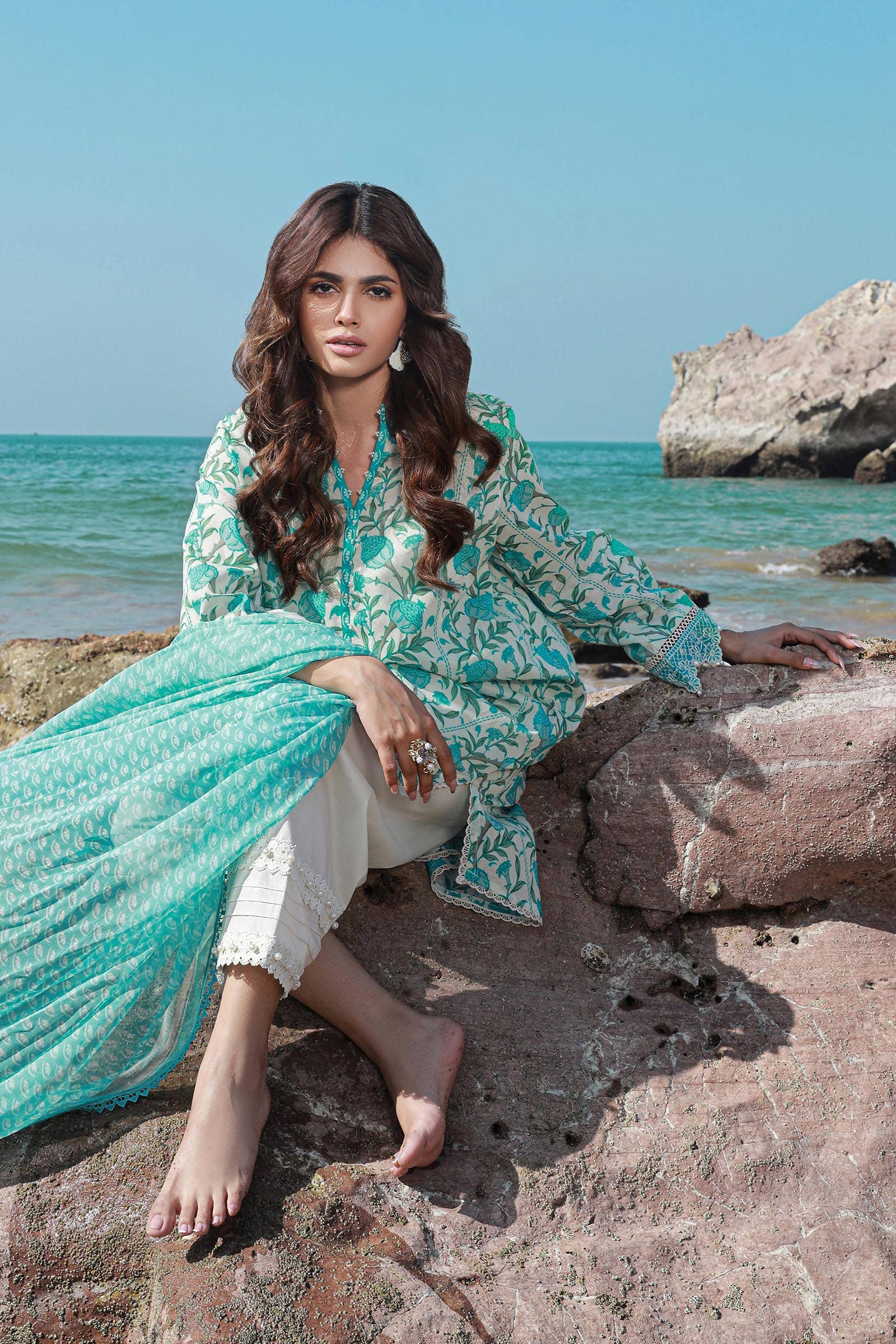Sana Safinaz | Mahay Spring 24 | H241-002A-2BI - by - Libasekhas UK - Registered Vendor of : Sana Safinaz - 100% Original Designer Dresss