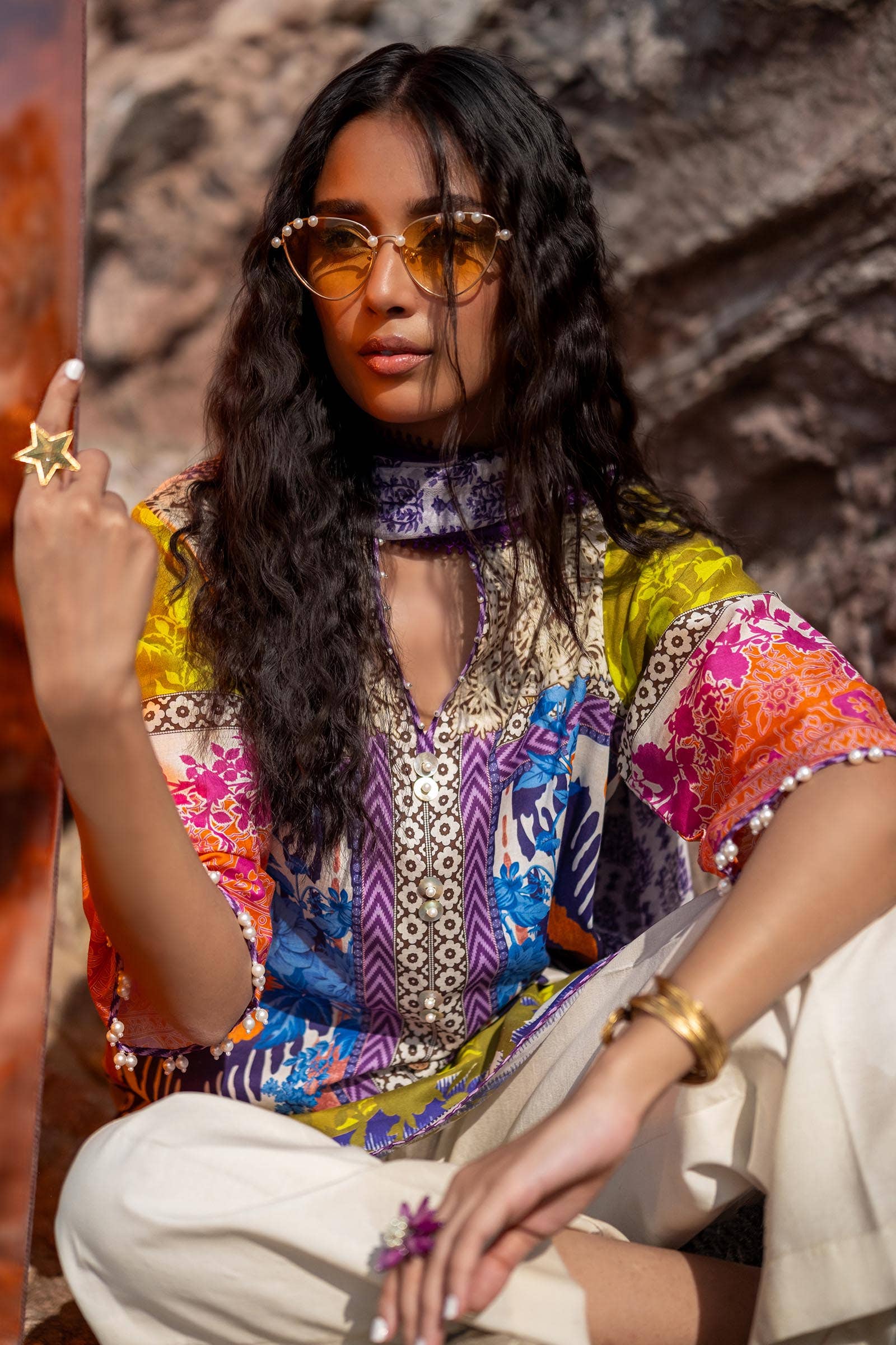 Sana Safinaz | Mahay Spring 24 | H241-015B-2I - by - Libasekhas UK - Registered Vendor of : Sana Safinaz - 100% Original Designer Dresss