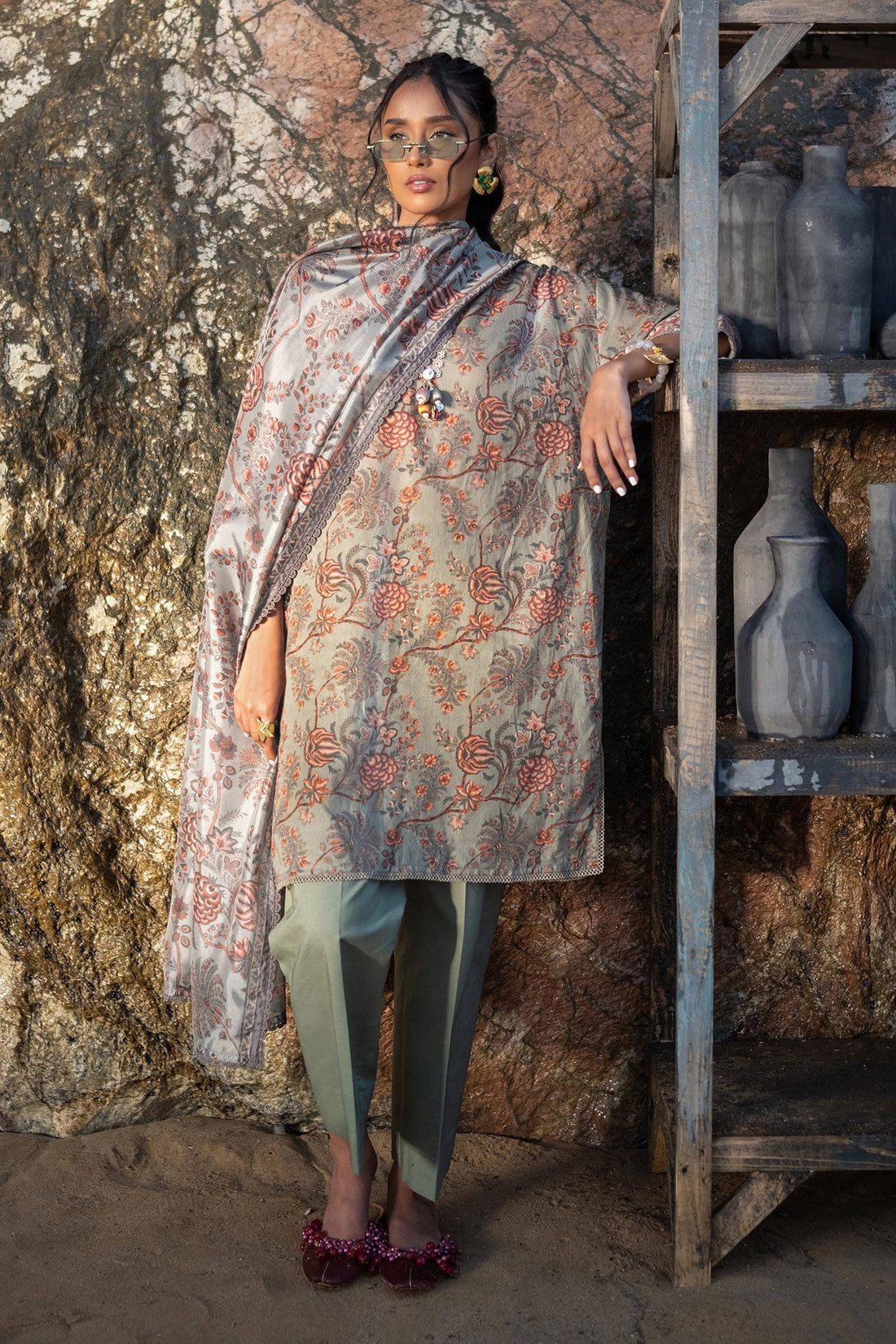 Sana Safinaz | Mahay Spring 24 | H241-016A-3CK - by - Libasekhas UK - Registered Vendor of : Sana Safinaz - 100% Original Designer Dresss
